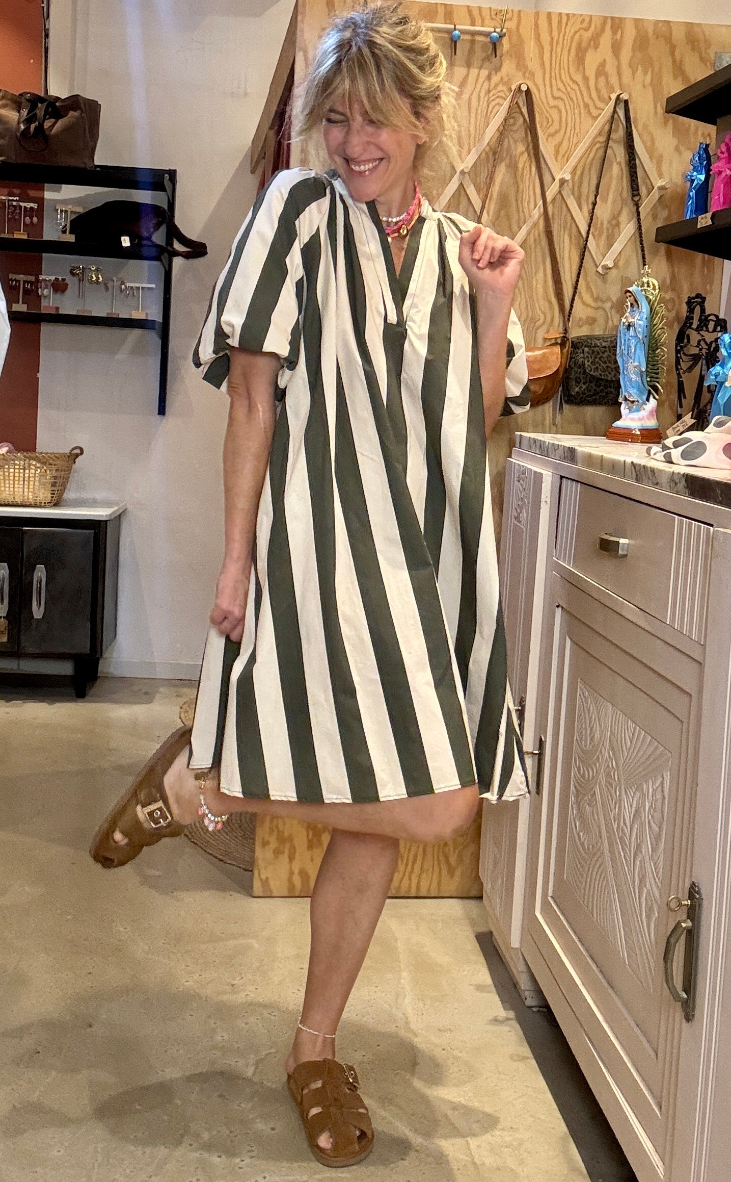 Robe Poppy rayures