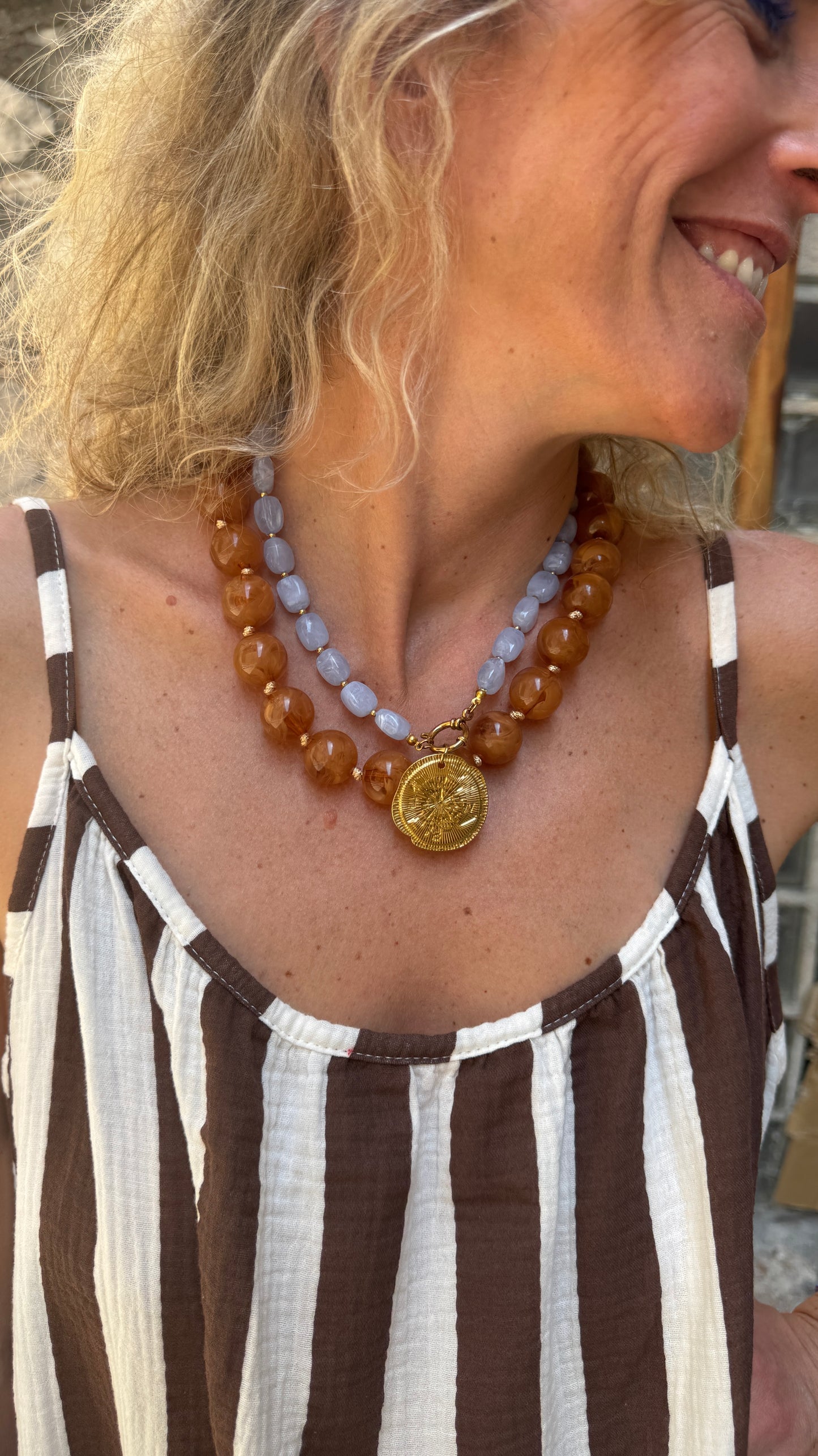 Collier Coffee Boules