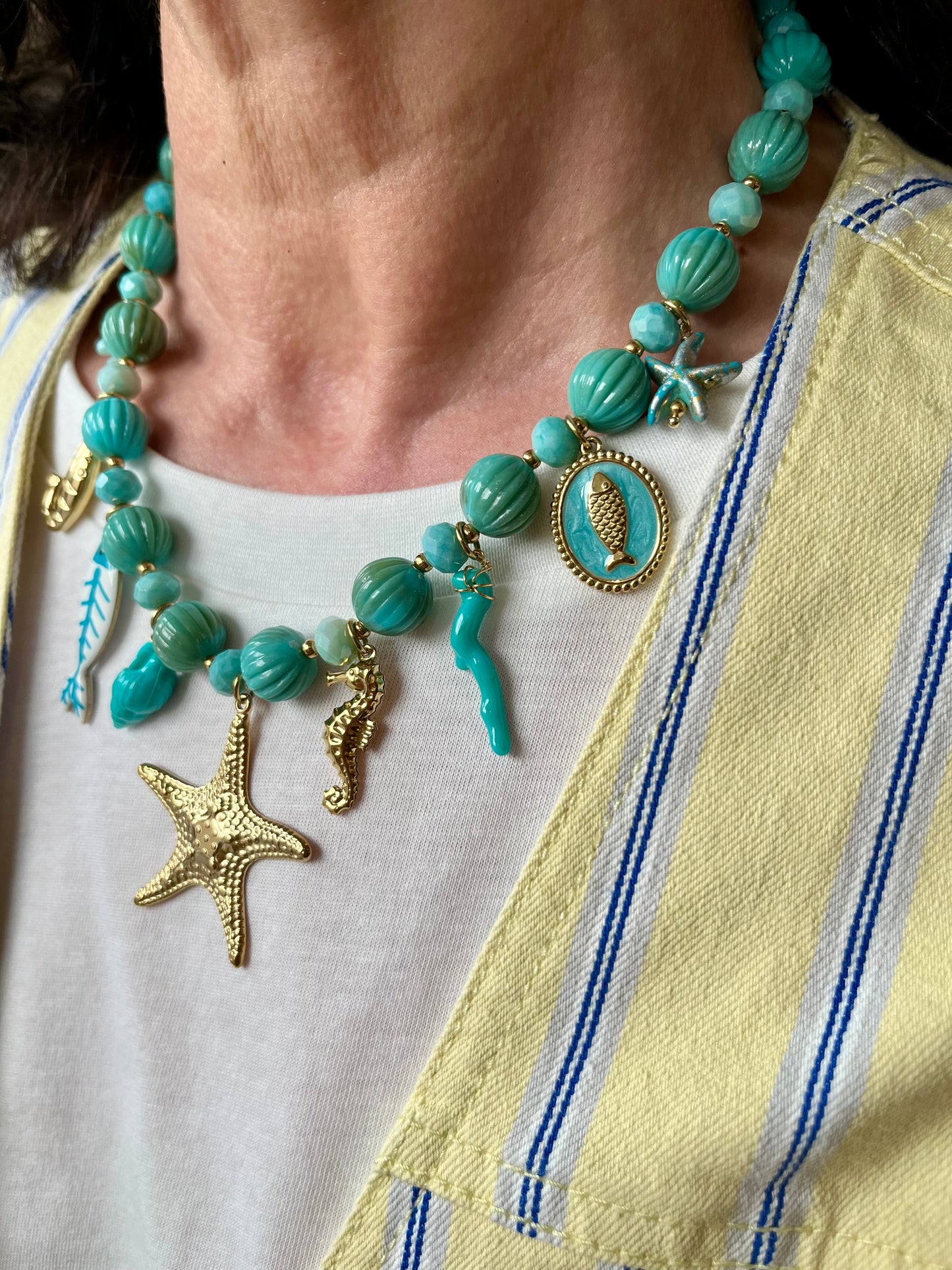 Collier Majorque bleu