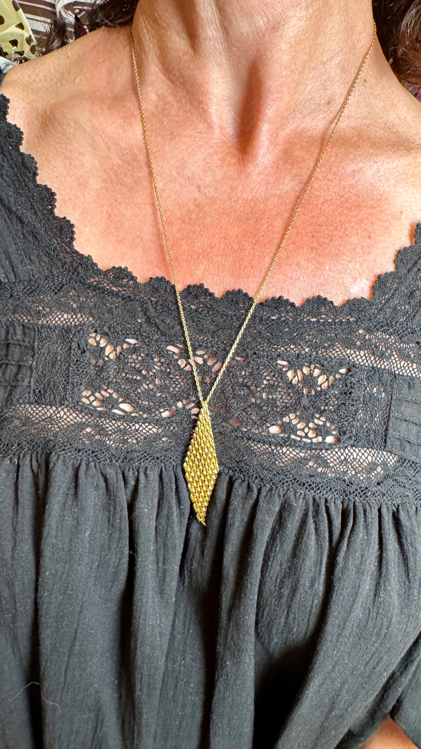Collier long Losange