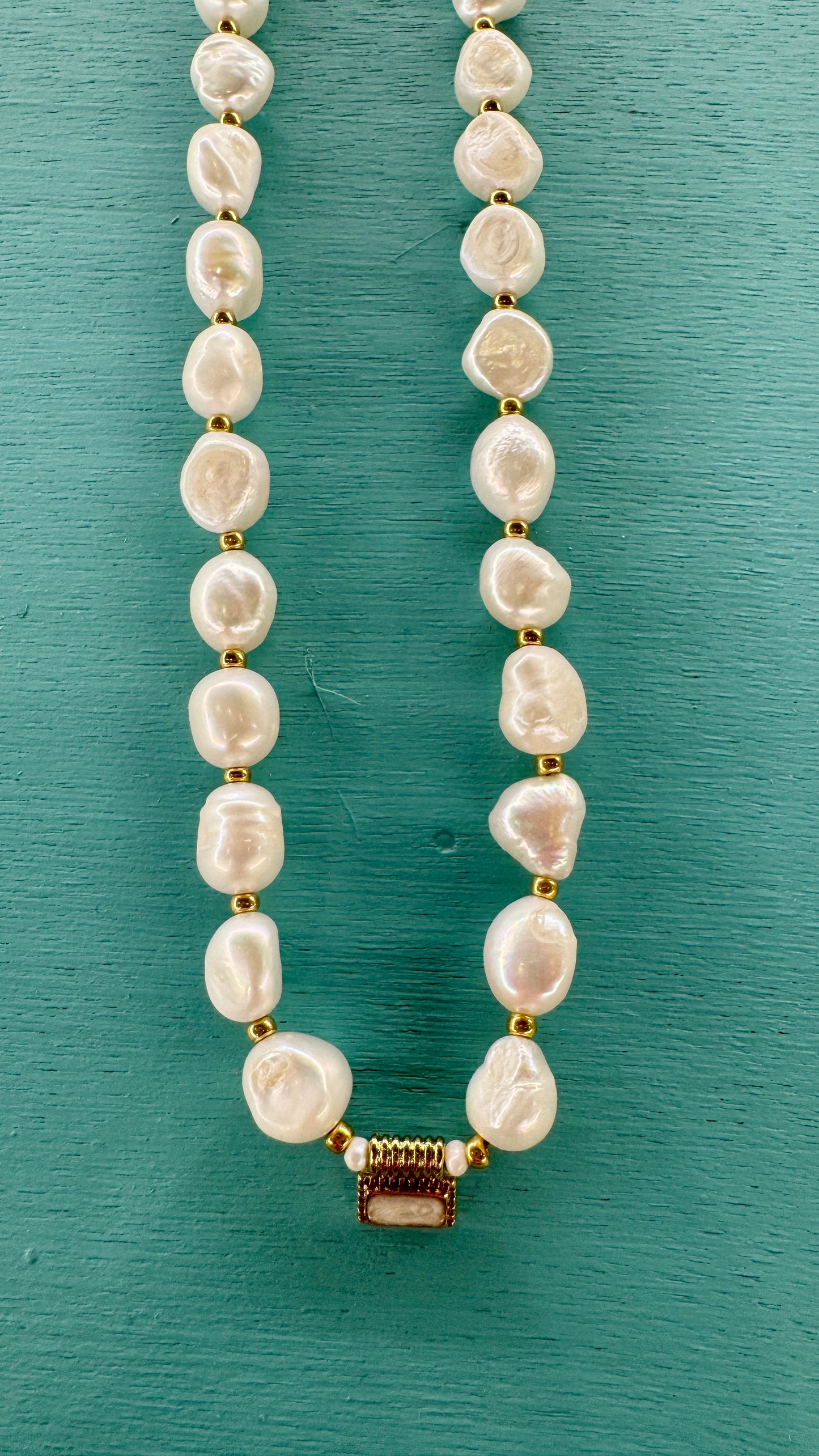 Collier Perles Or