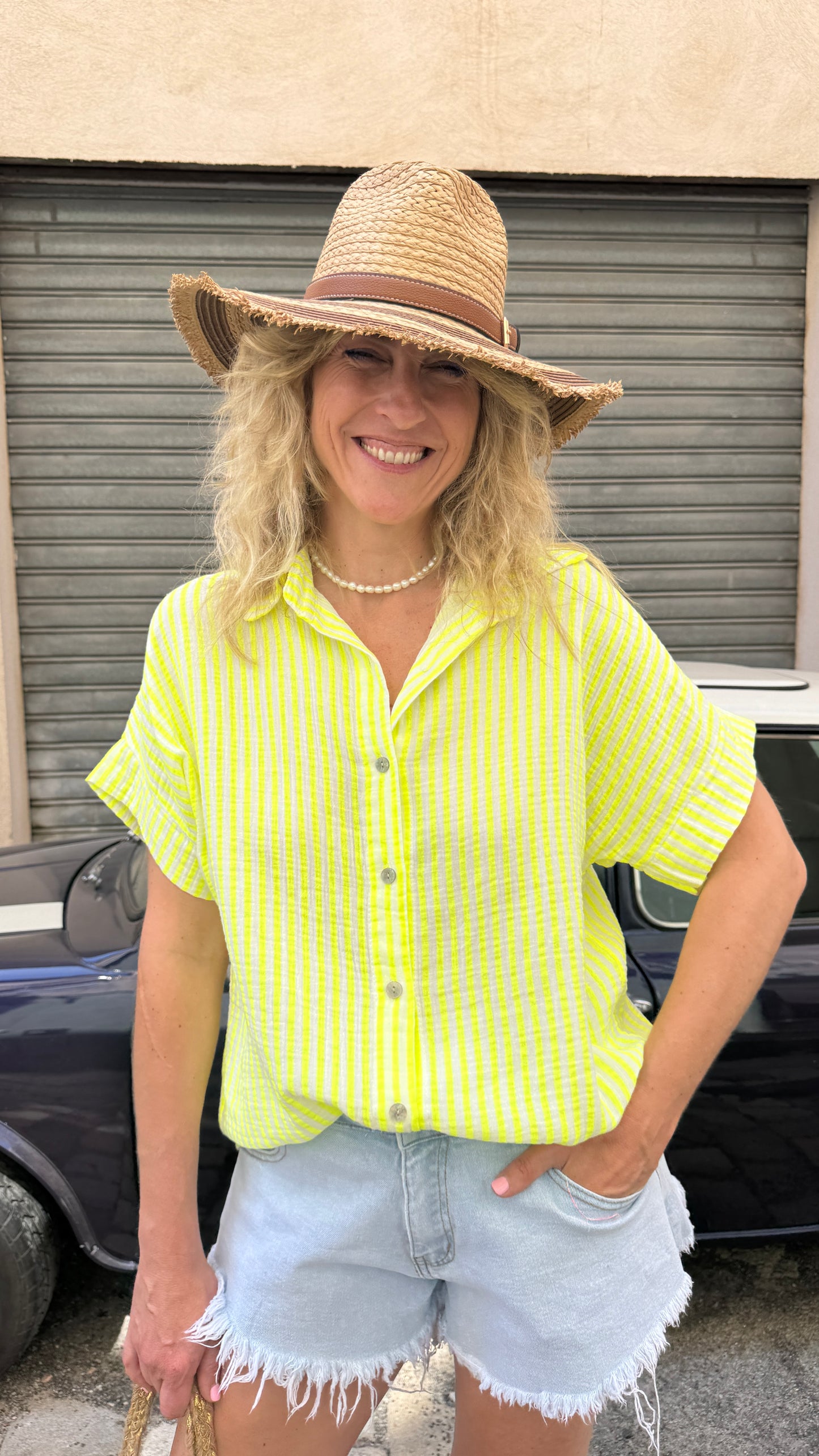 Chemise Line fluo jaune