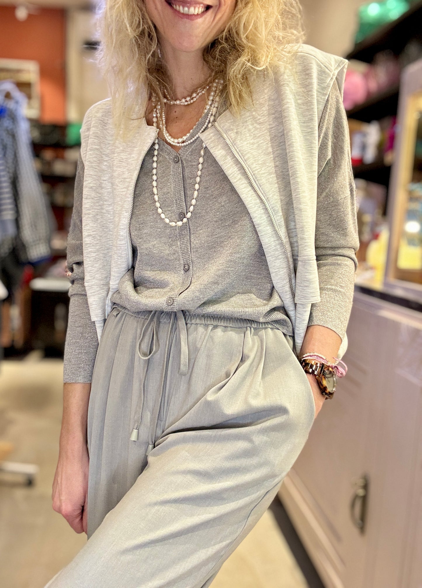 P'tit gilet Nettie gris