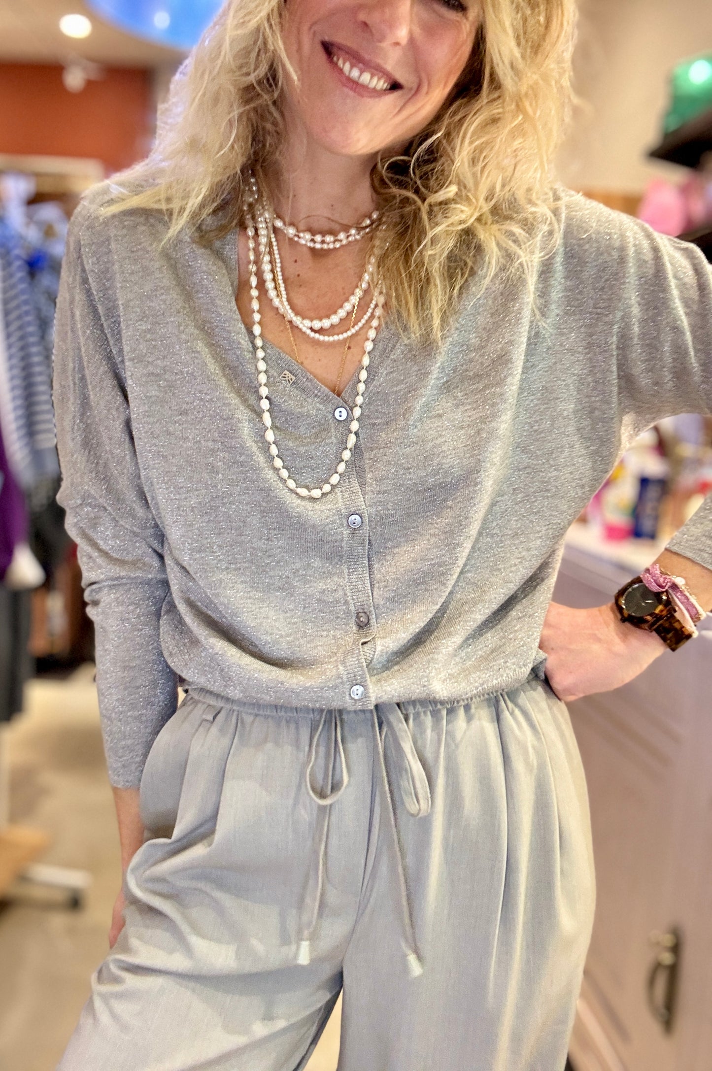 P'tit gilet Nettie gris