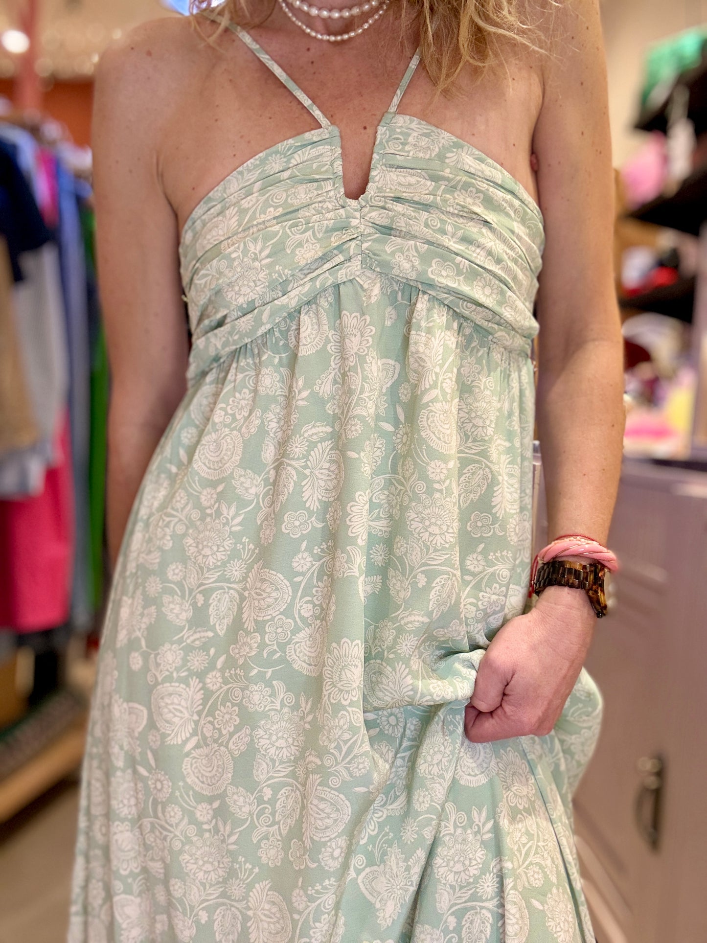 Robe Odette verte