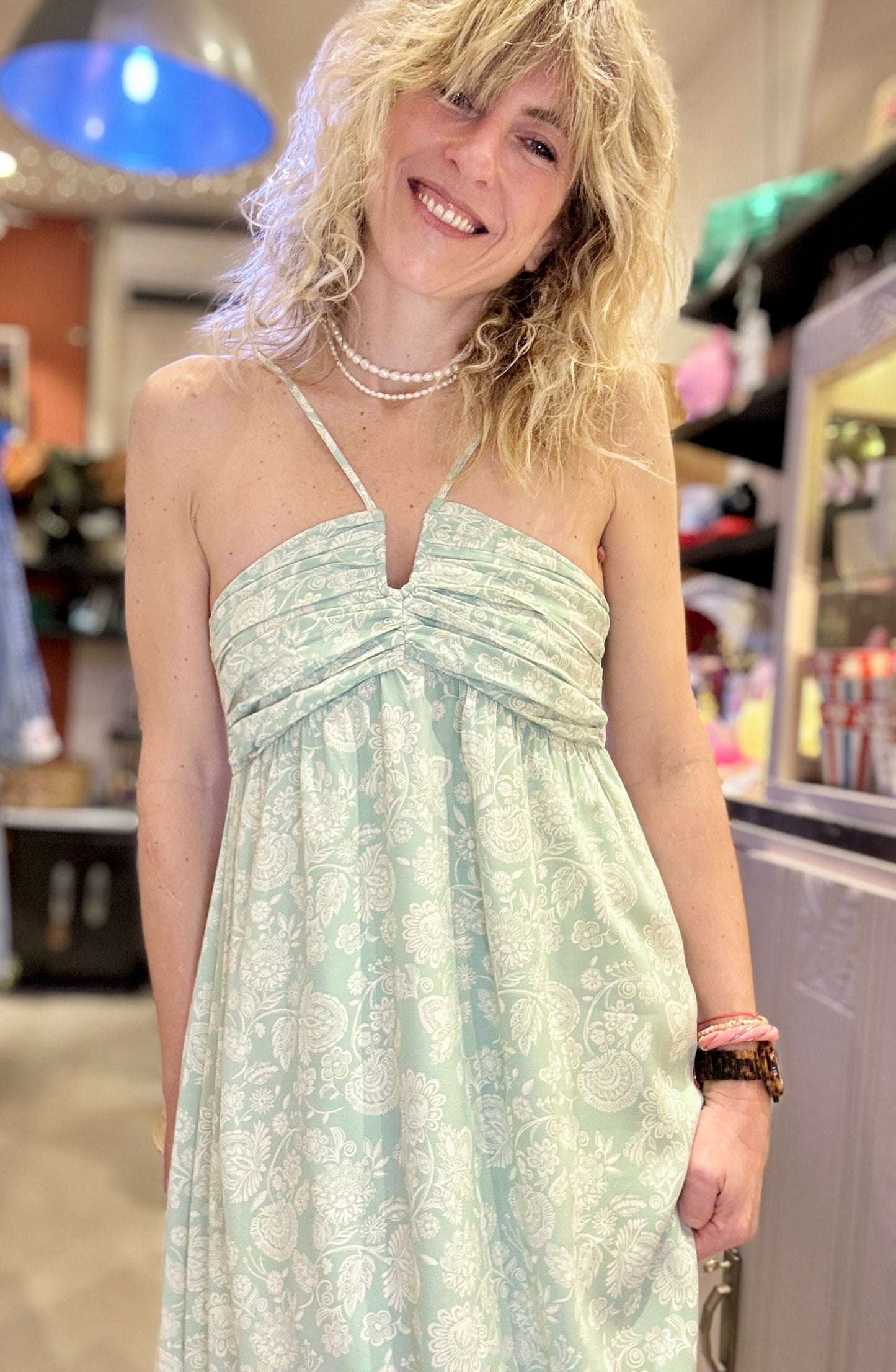 Robe Odette verte
