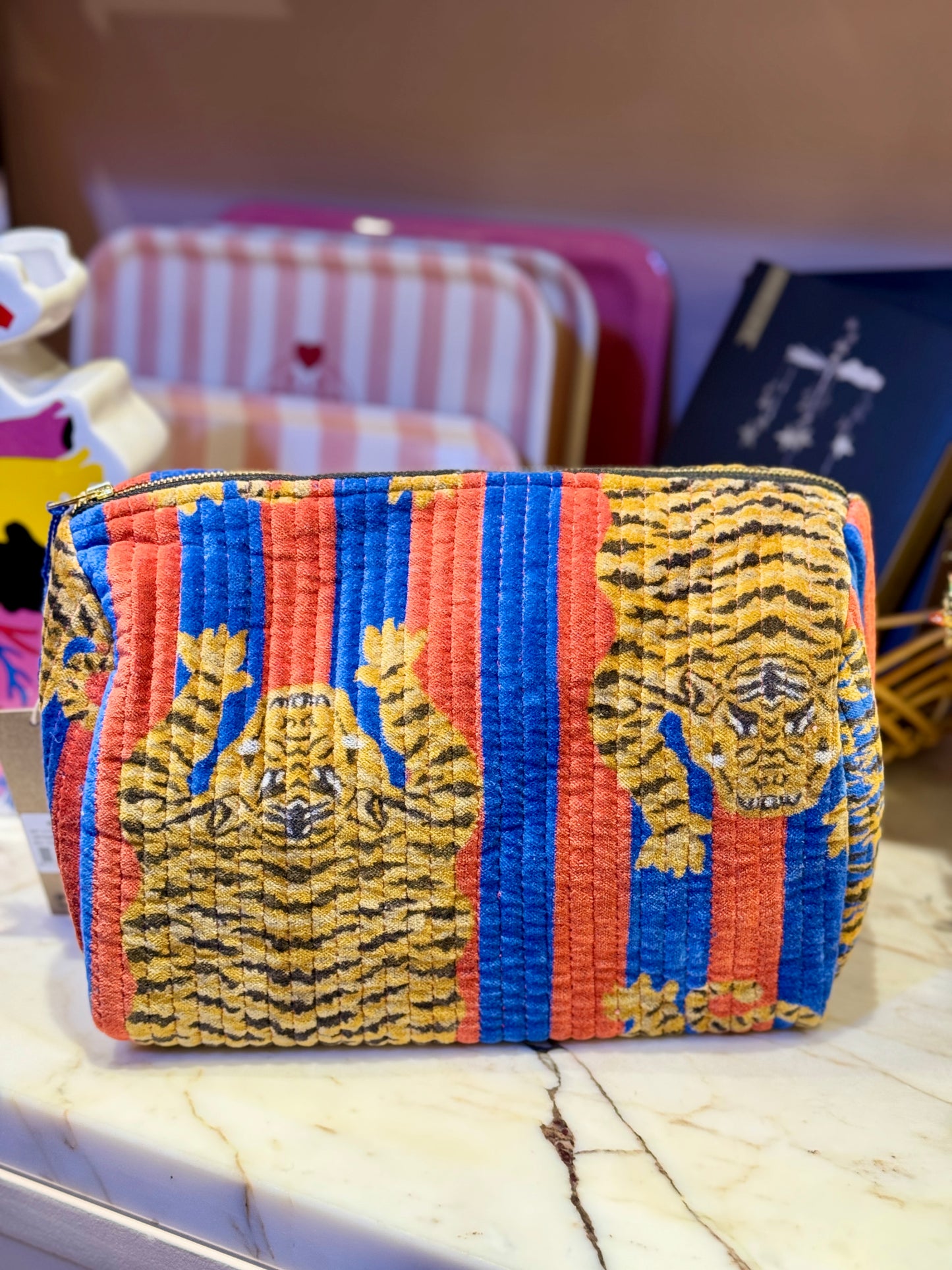 Les Pochettes Tiger indigo