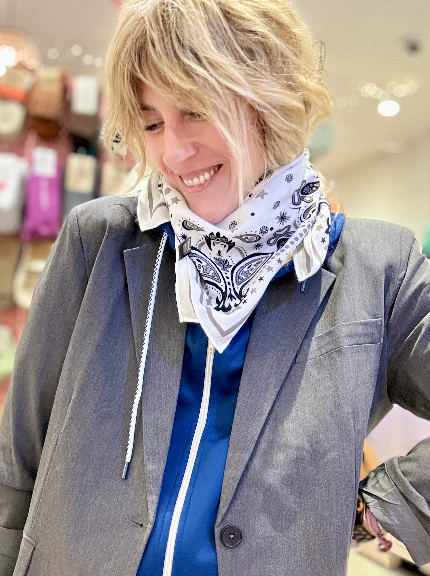 Foulard Luke blanc