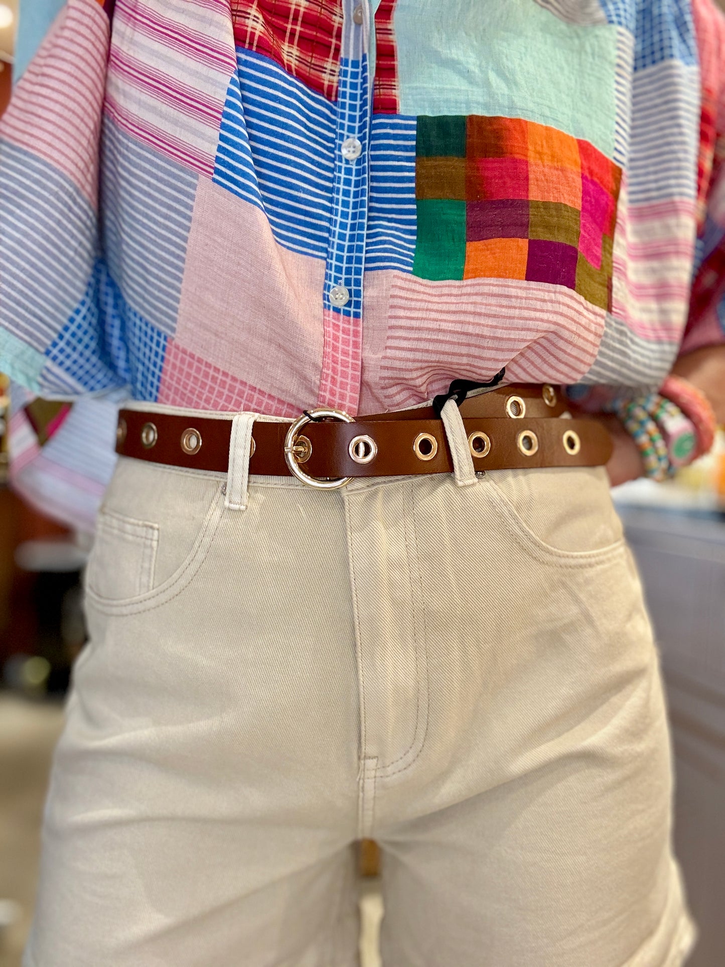 Ceinture jeanne Mas camel