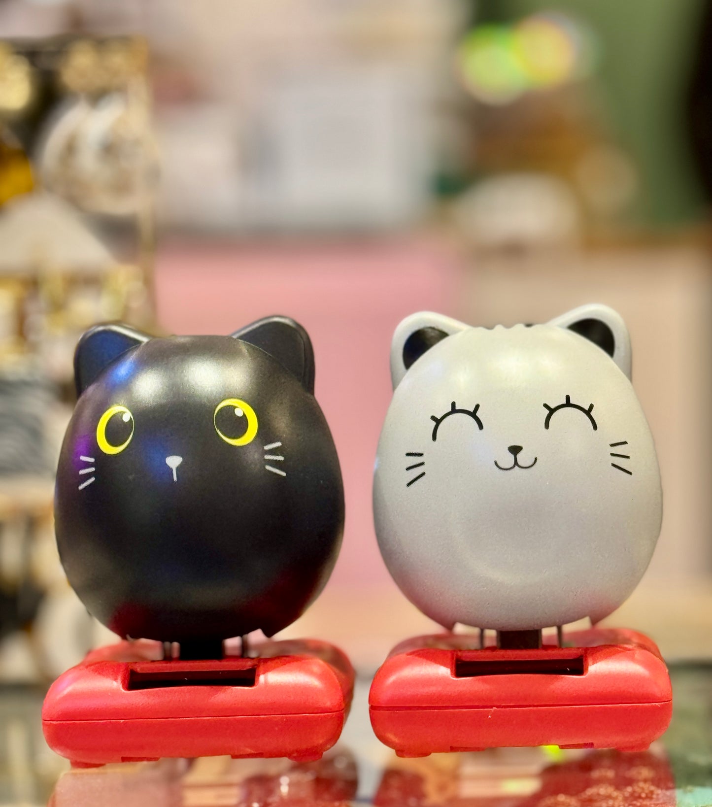 Figurine solaire Chat