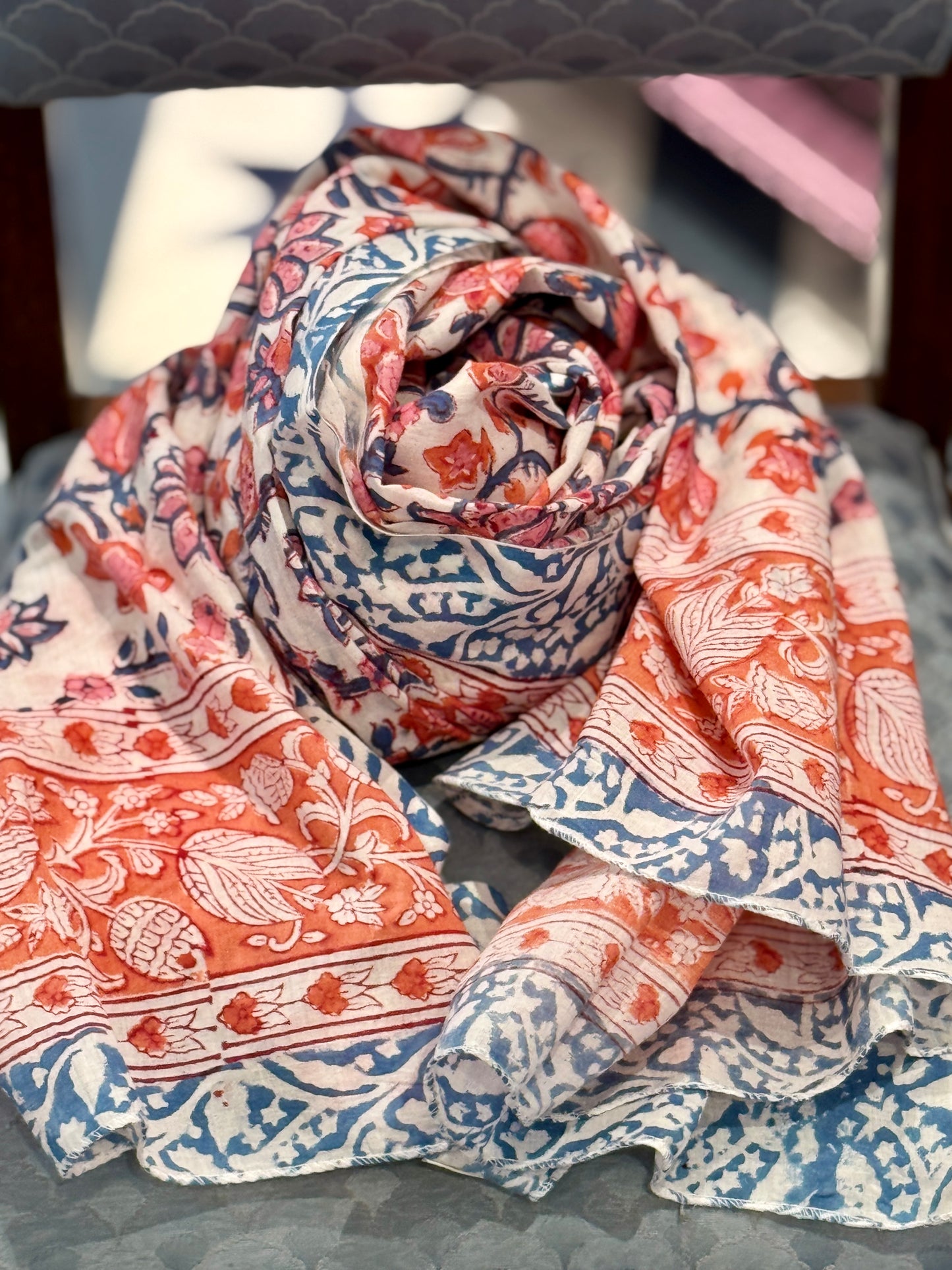 Grand foulard Indie