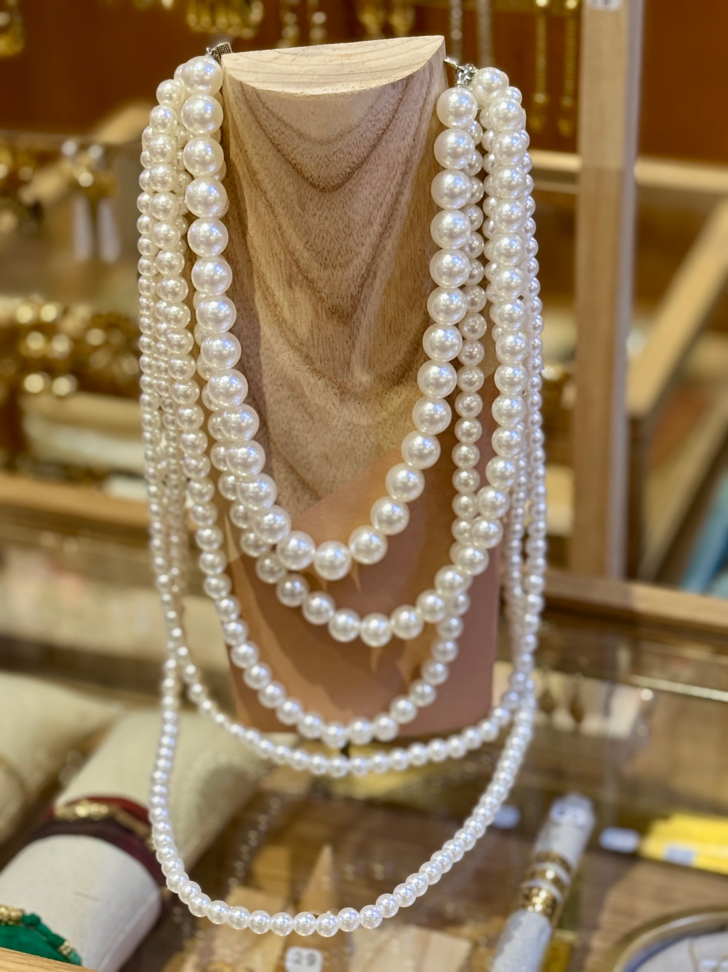 Sautoir Big perles 5 rangs