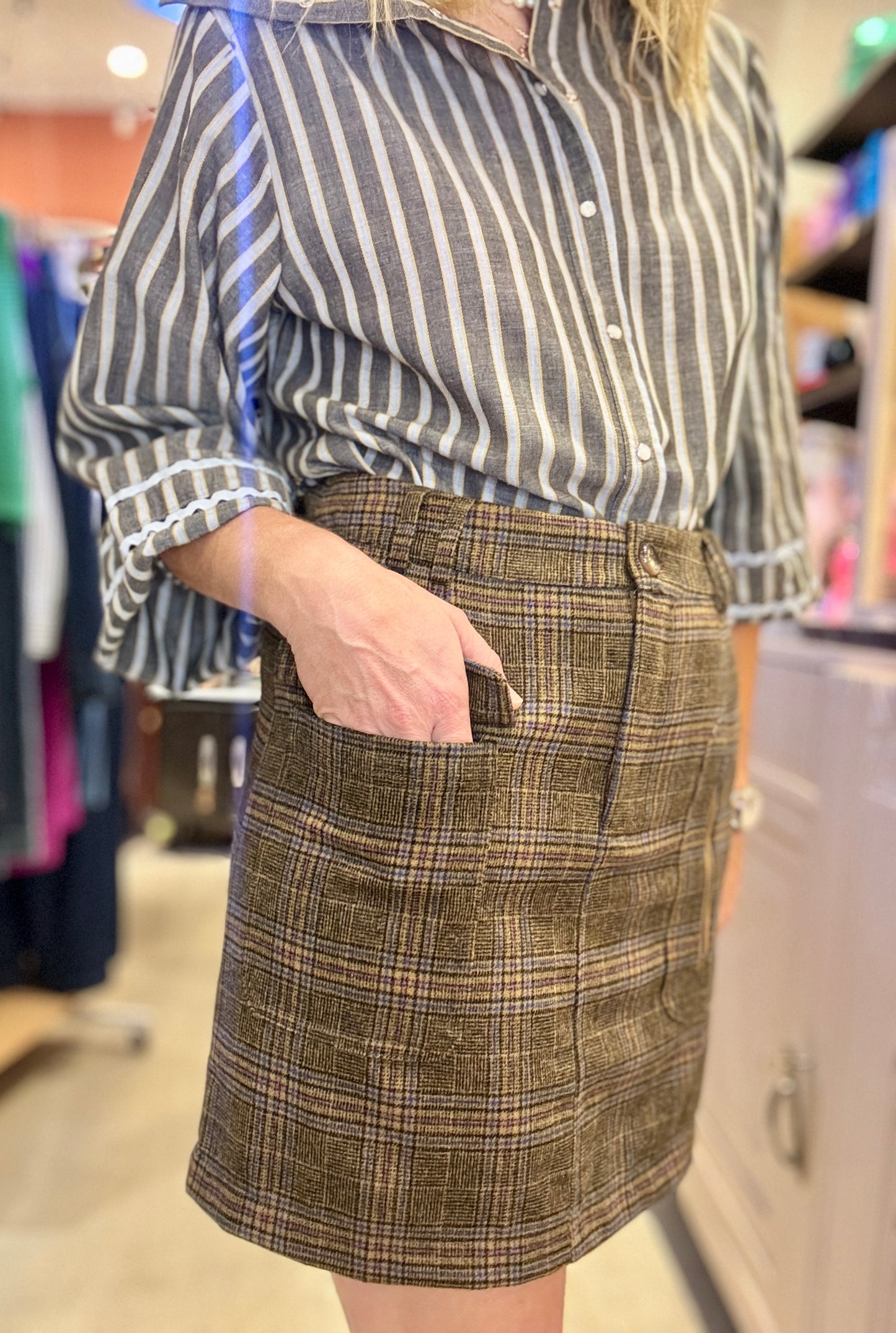 Jupe Oxford