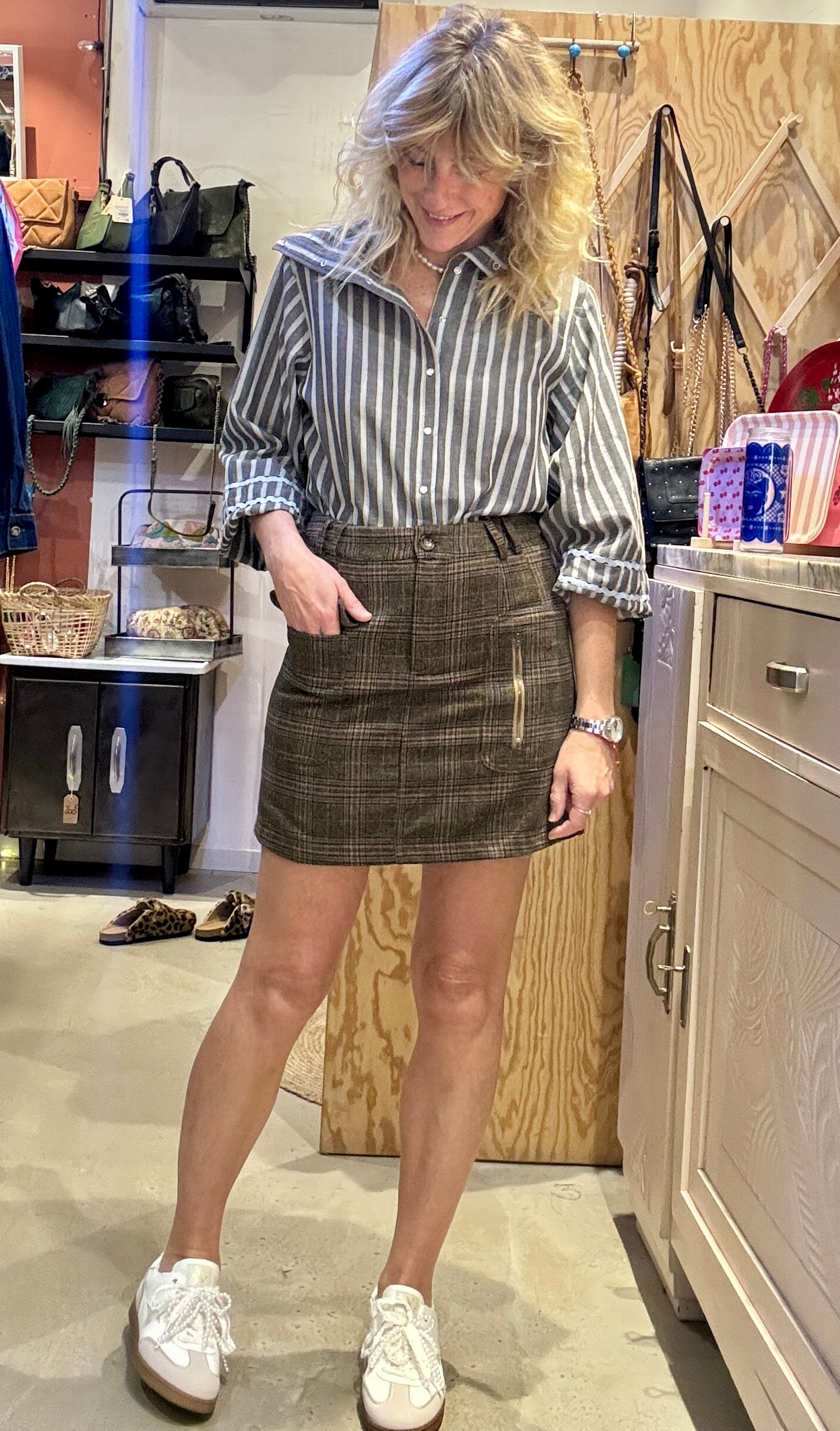 Jupe Oxford