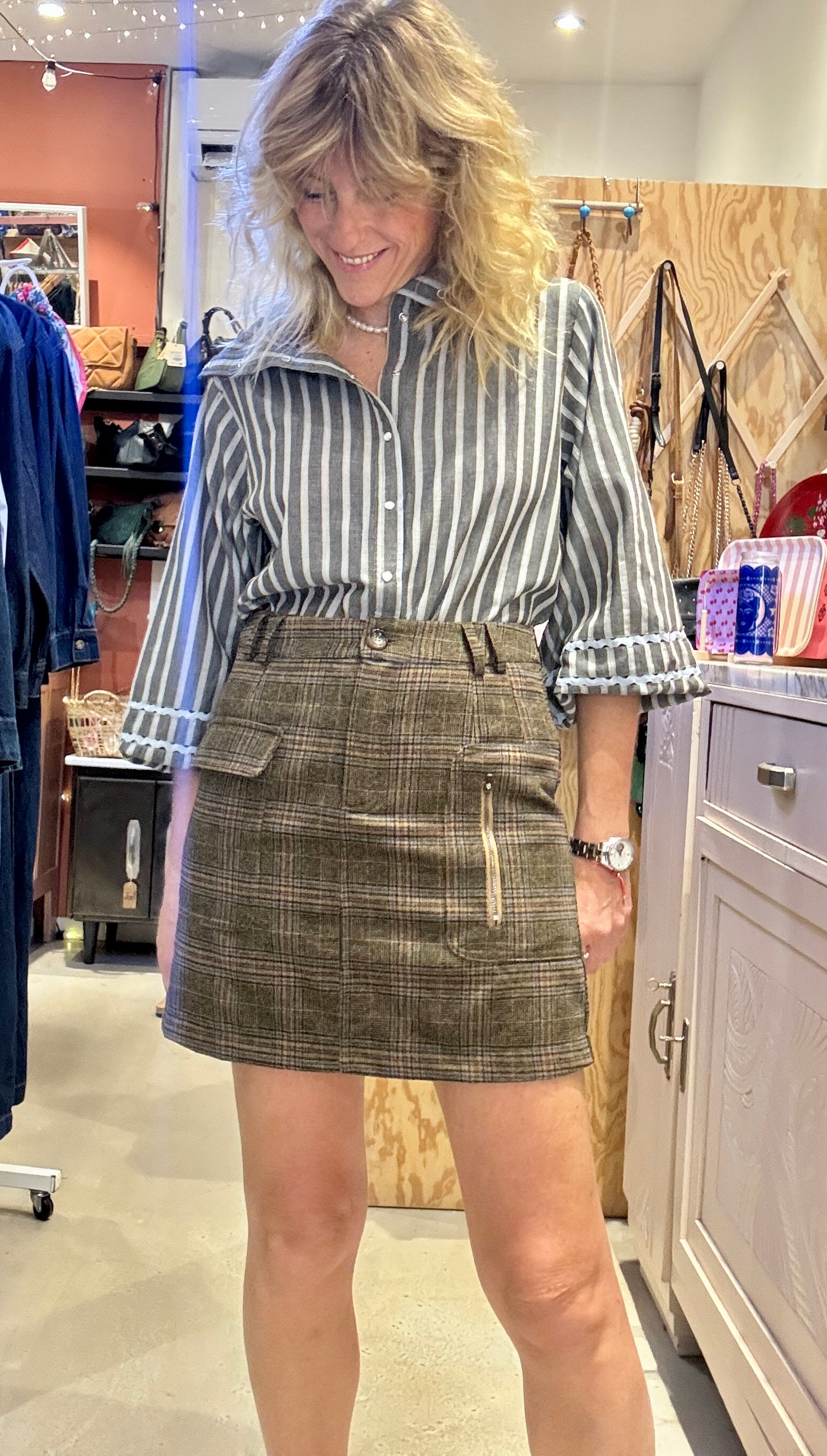 Jupe Oxford