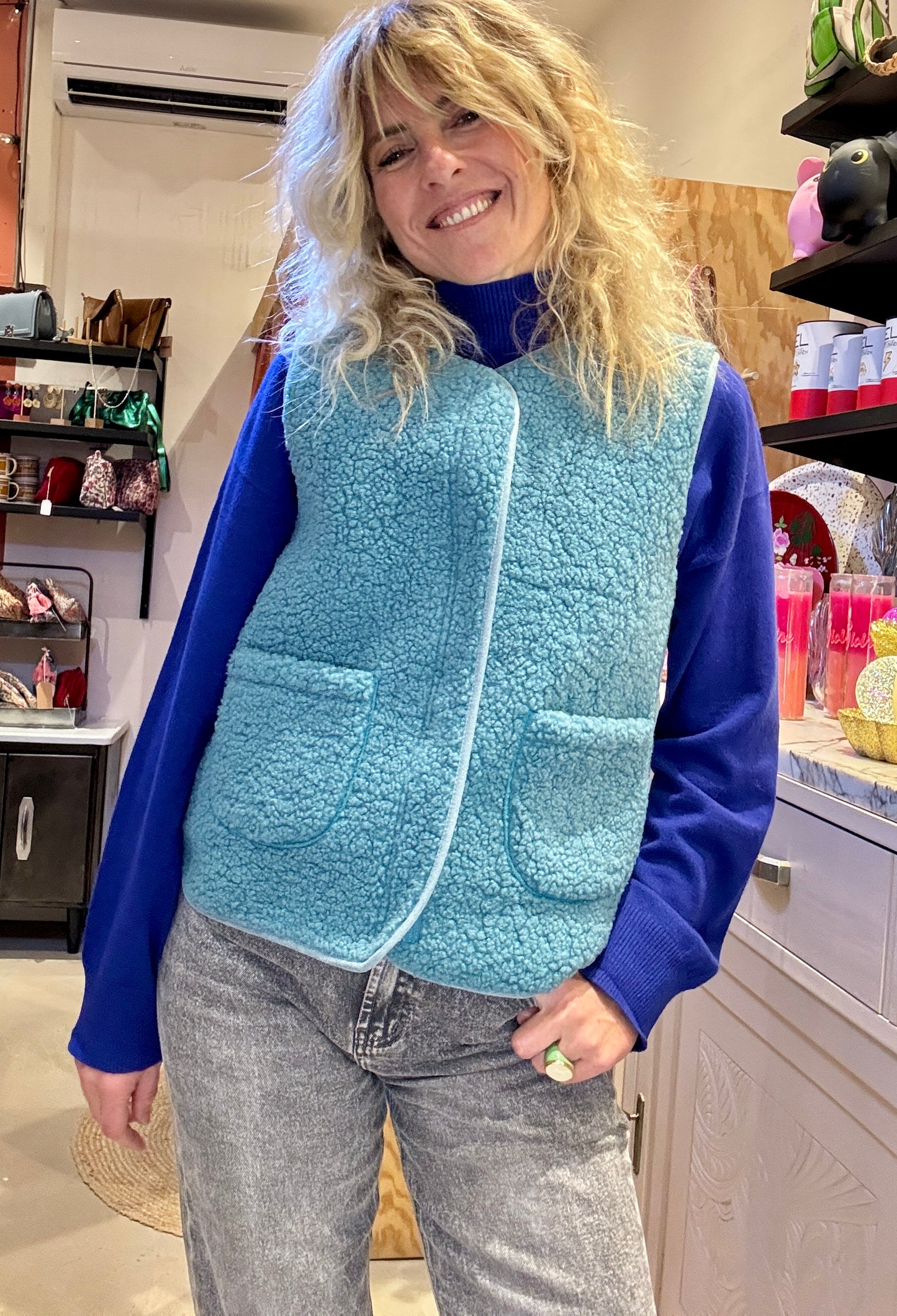 Gilet Smurf bleu