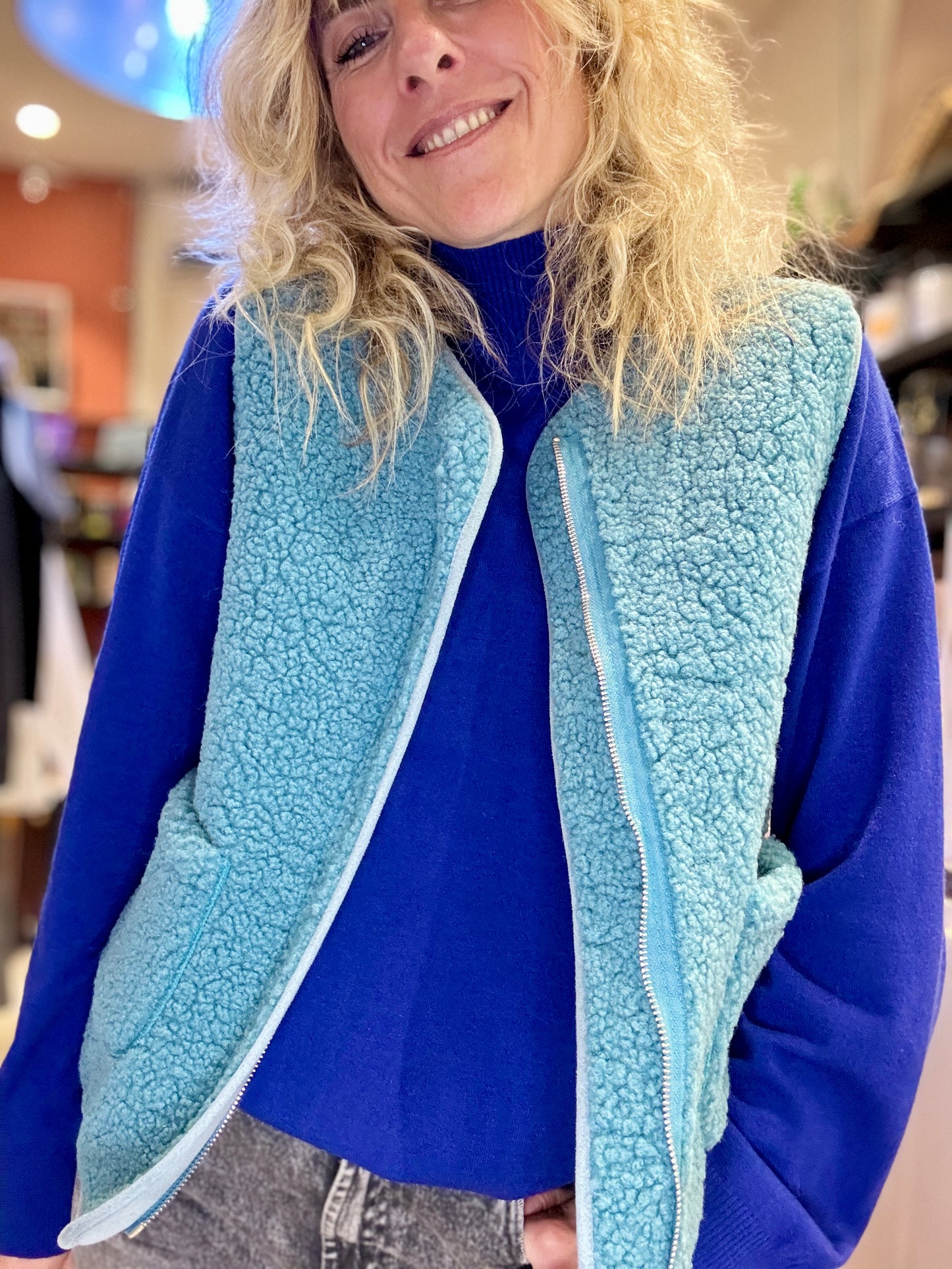 Gilet Smurf bleu