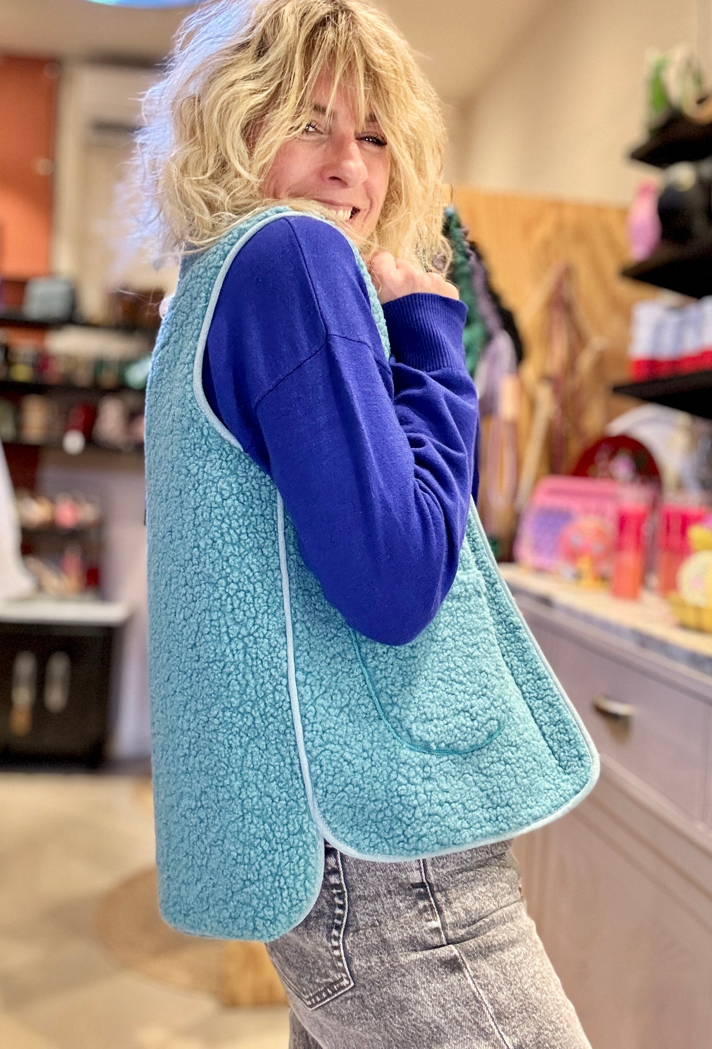 Gilet Smurf bleu
