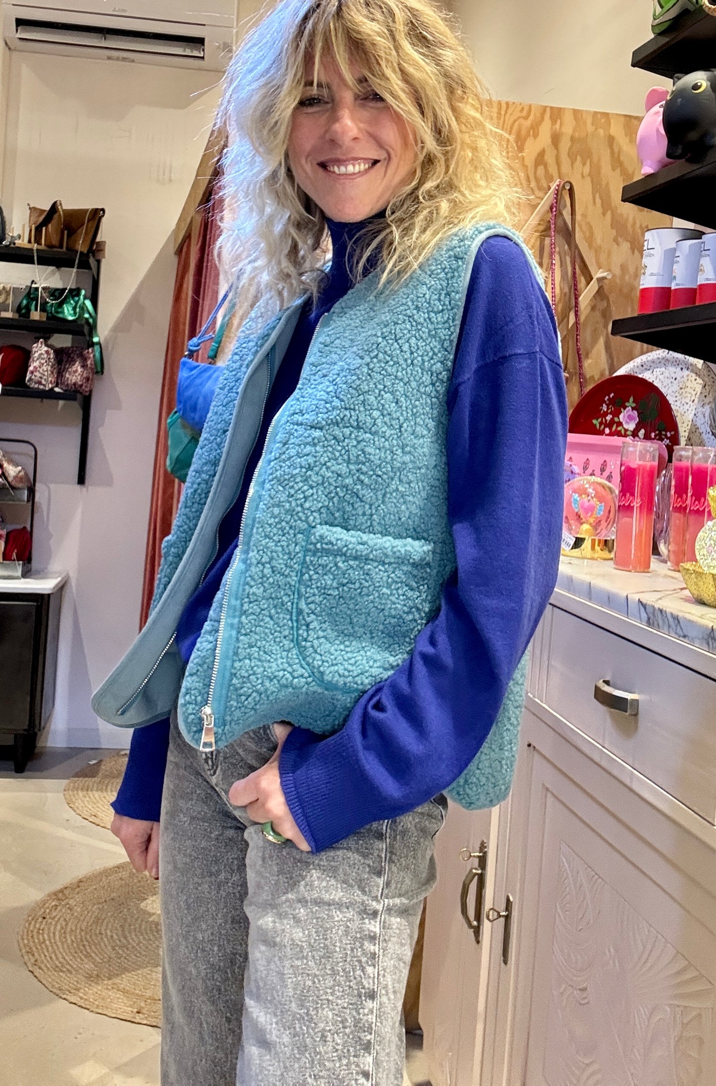 Gilet Smurf bleu