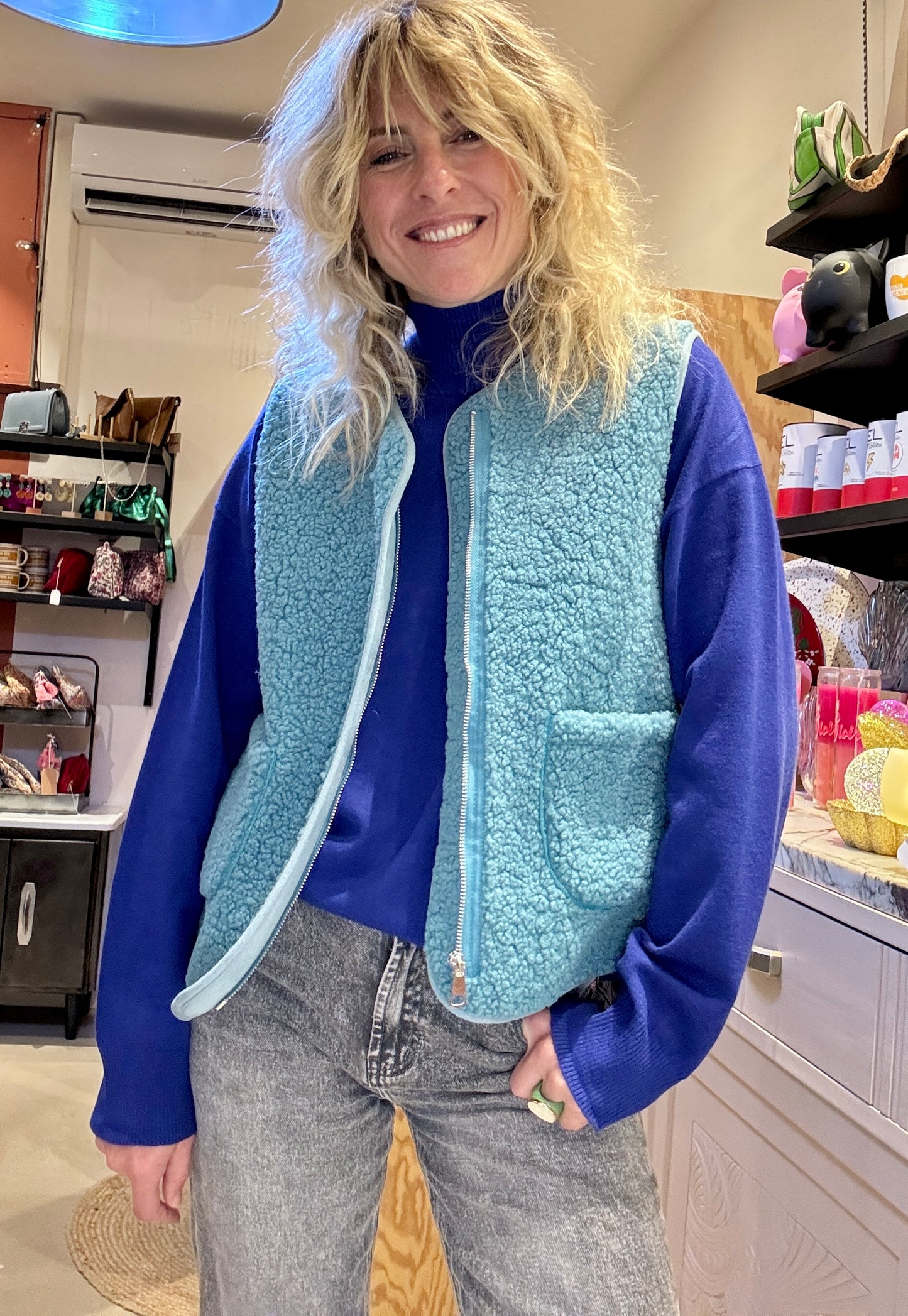 Gilet Smurf bleu