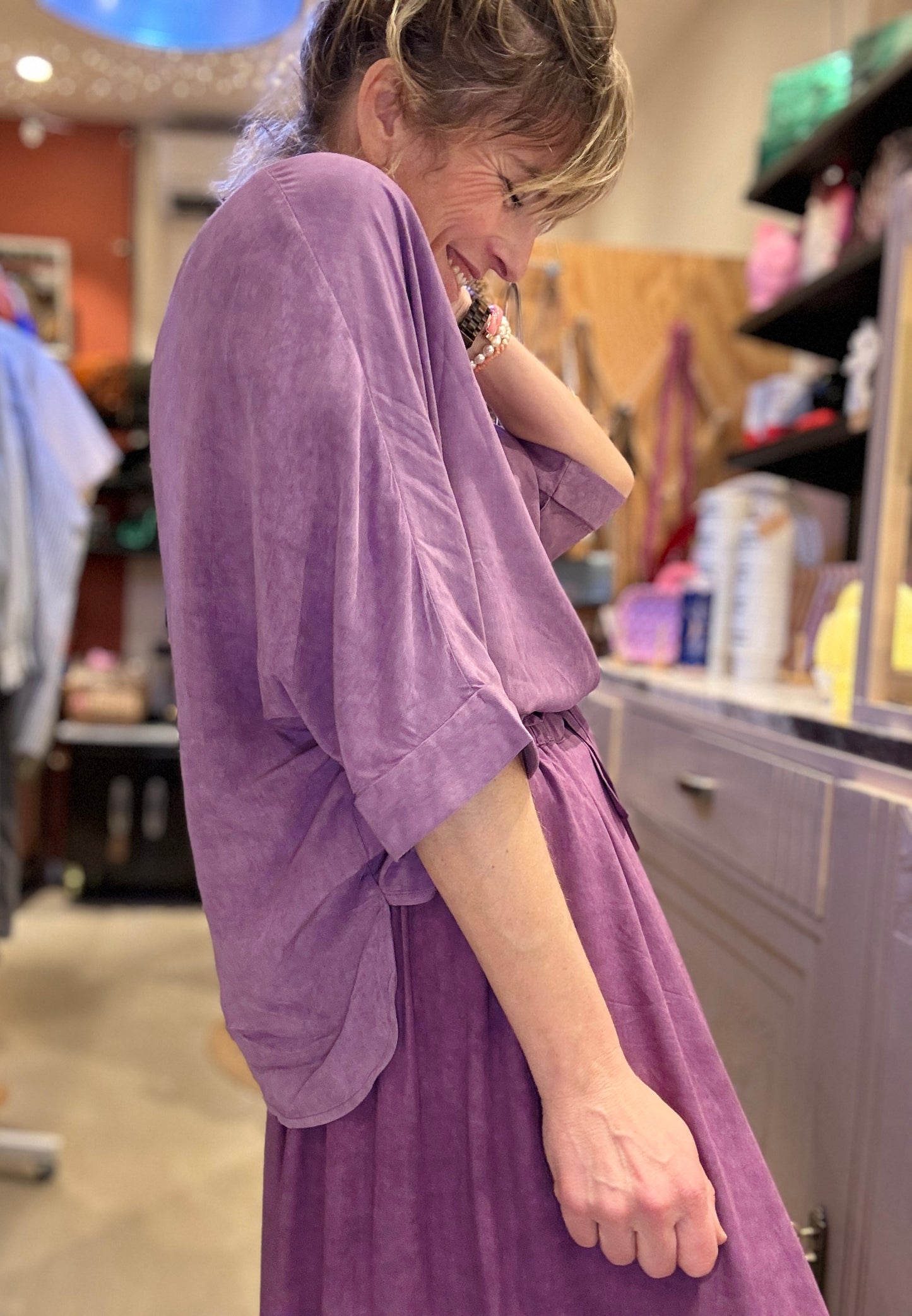 Chemise Louisiane violette