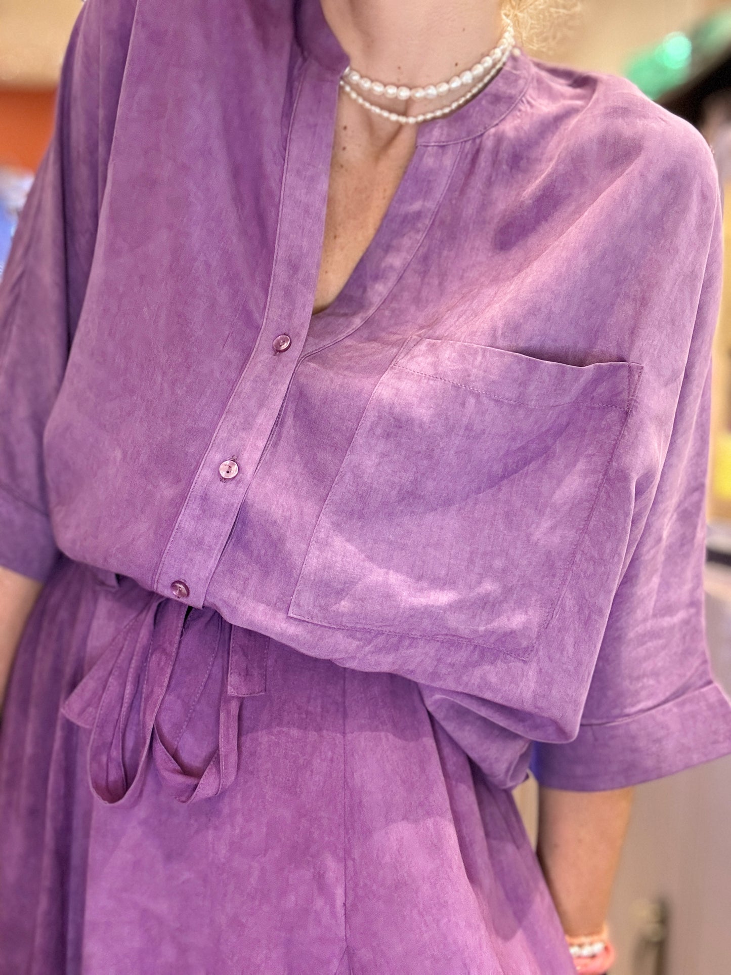 Chemise Louisiane violette