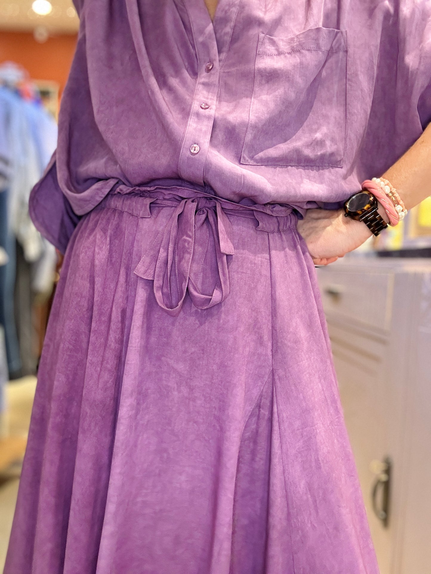 Jupe Louisiane violette