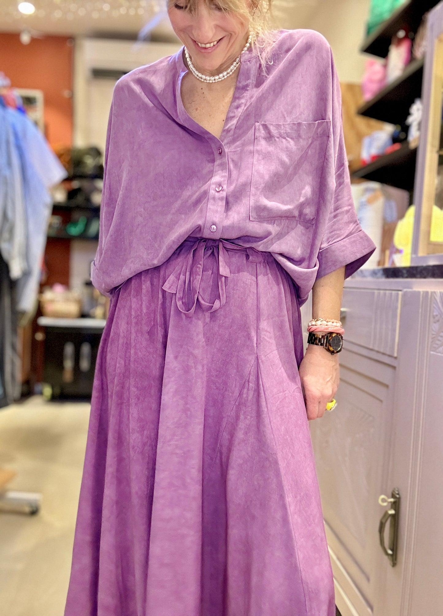 Jupe Louisiane violette
