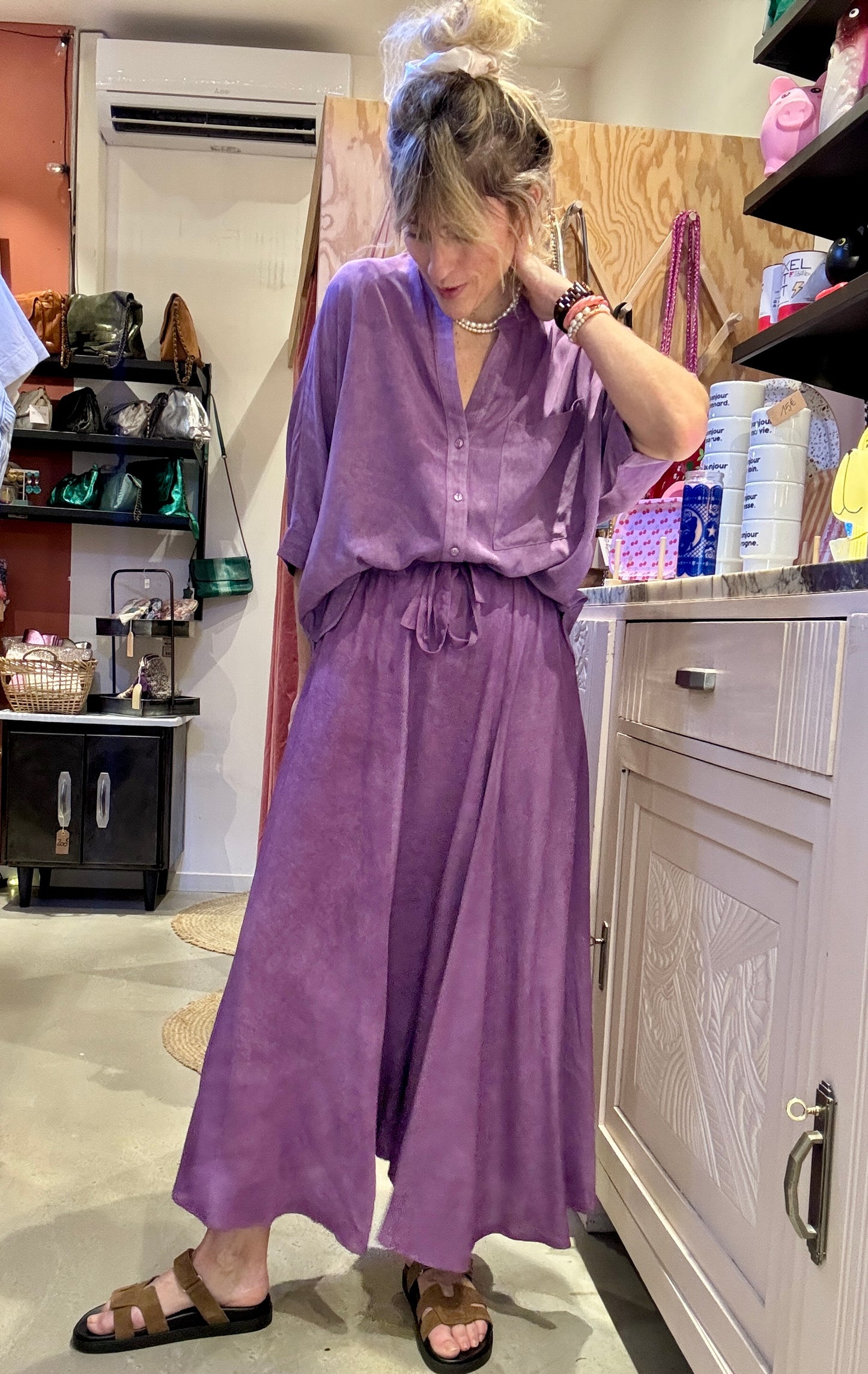Jupe Louisiane violette