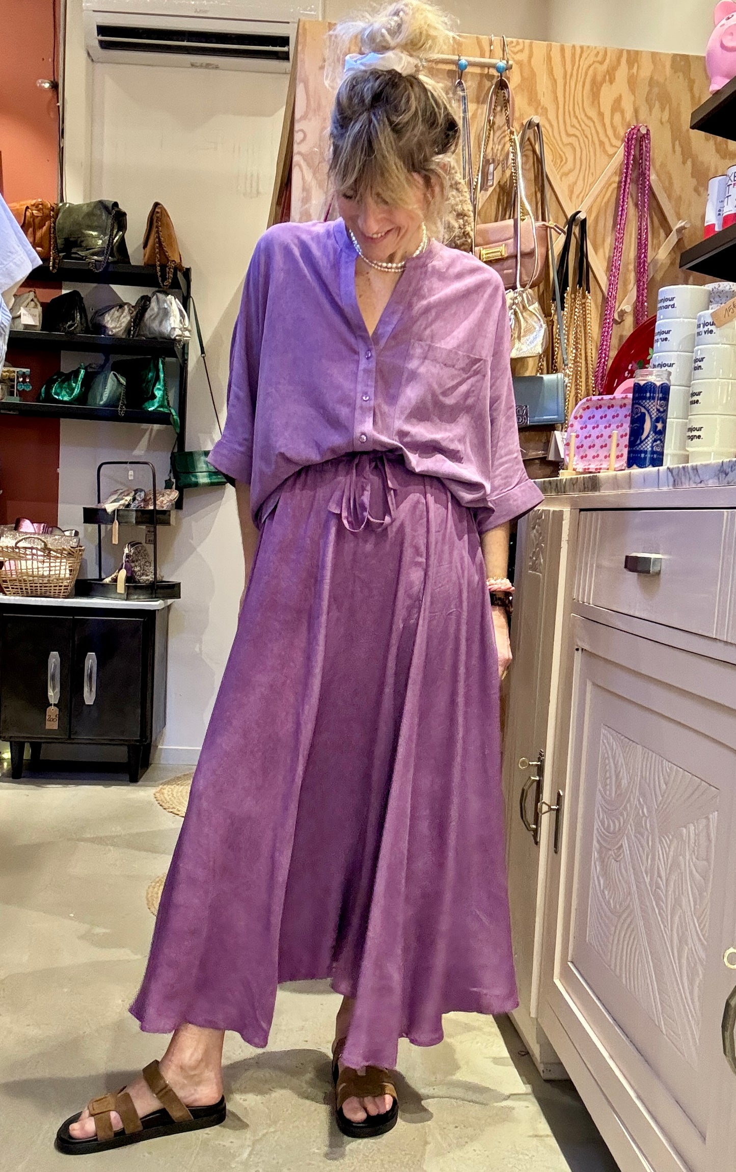 Jupe Louisiane violette