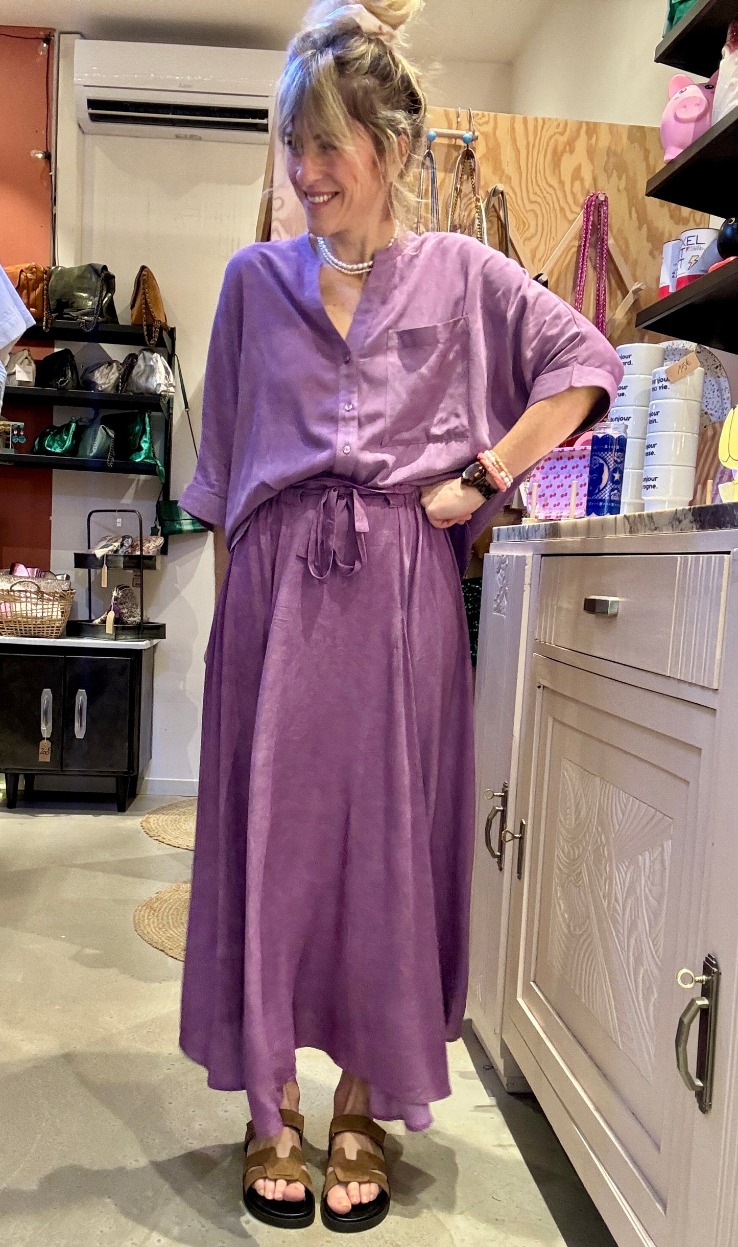Jupe Louisiane violette