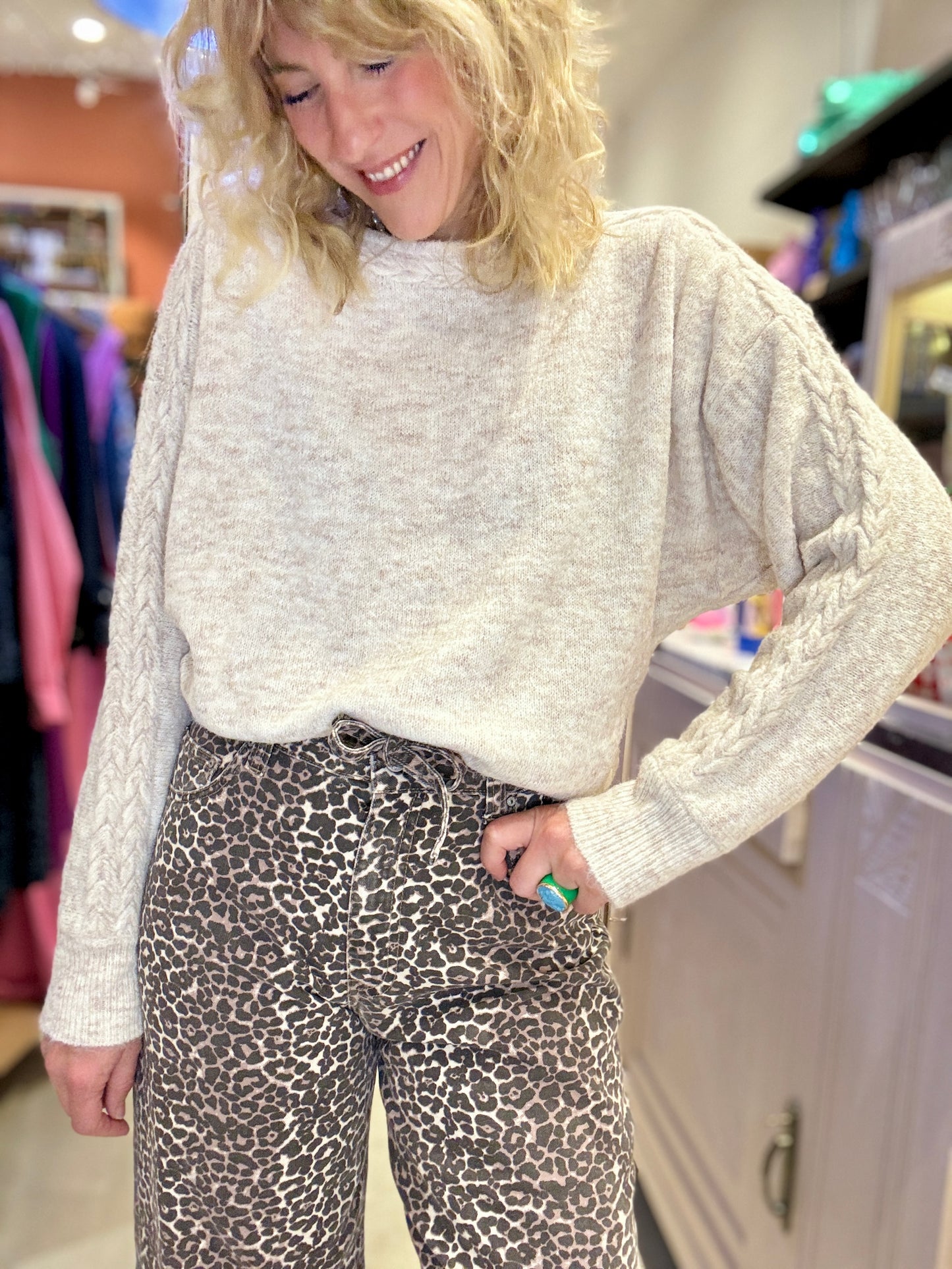 Pull Laura beige