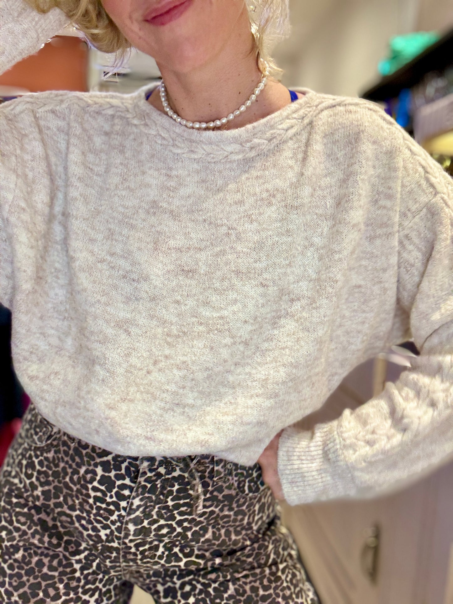 Pull Laura beige
