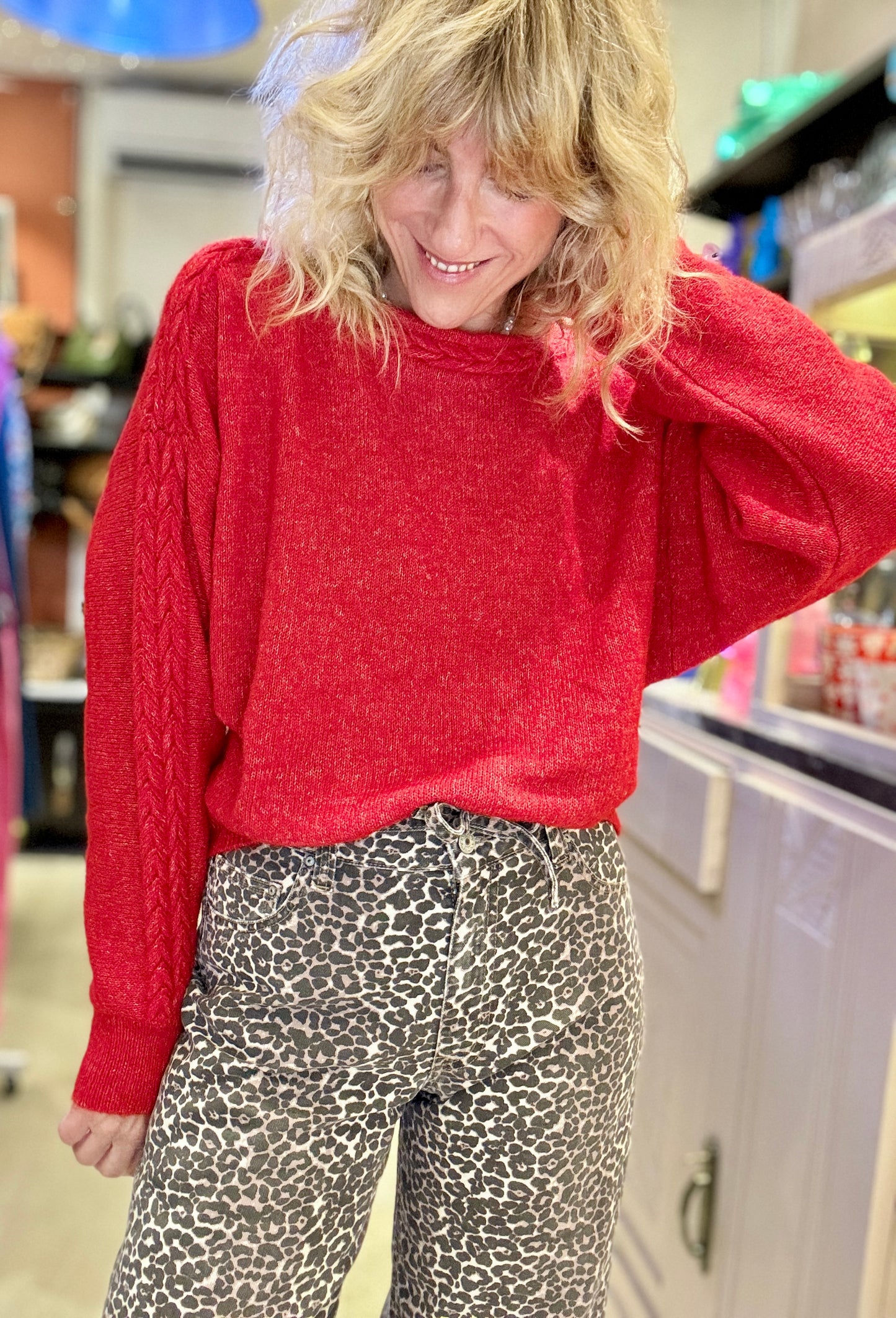 Pull Laura rouge