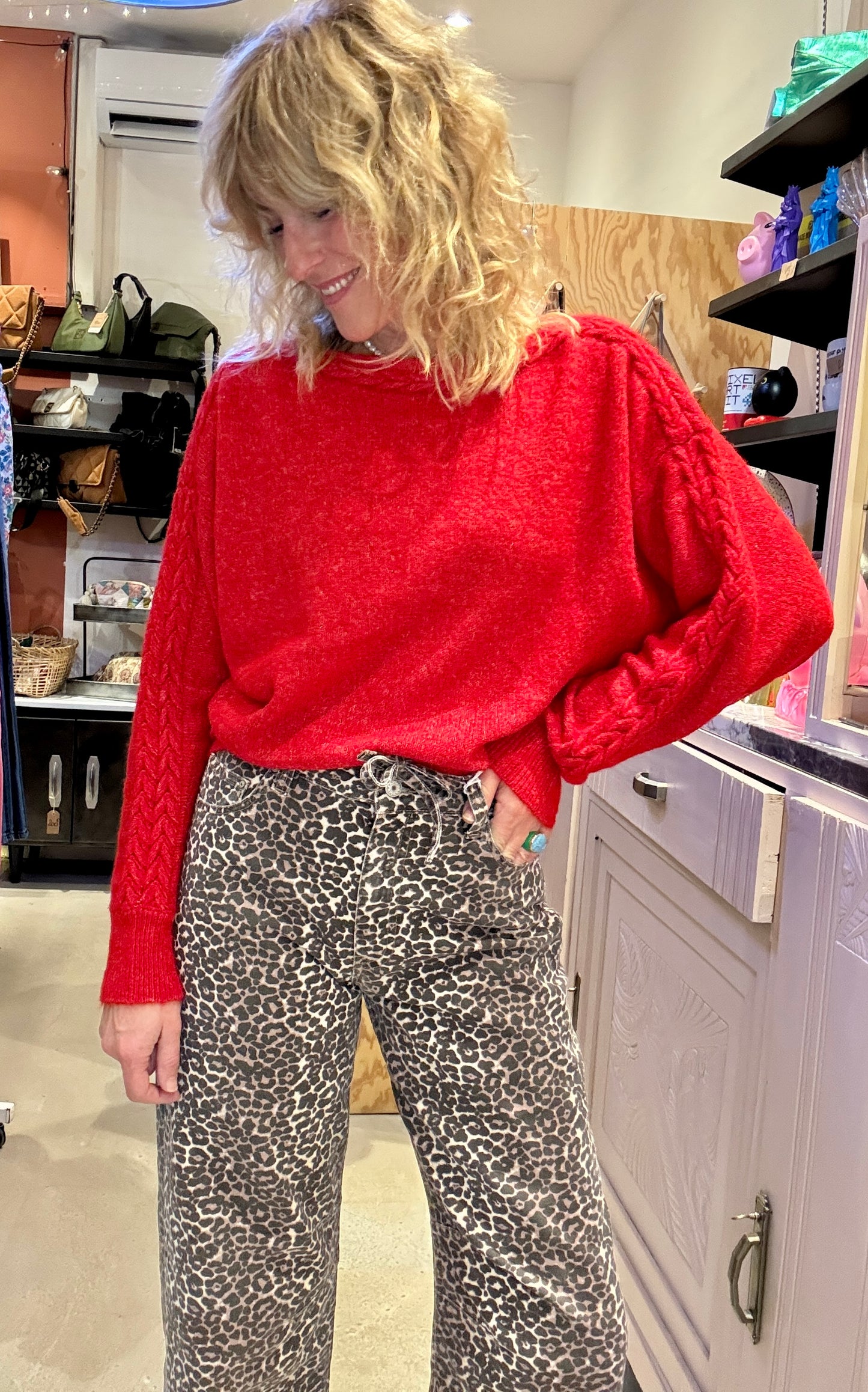 Pull Laura rouge