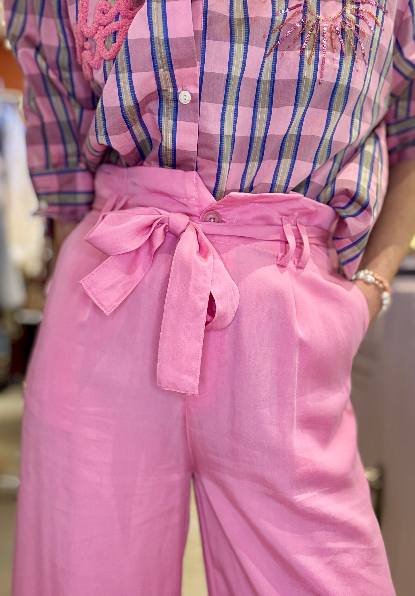 Pantalon Nami rose