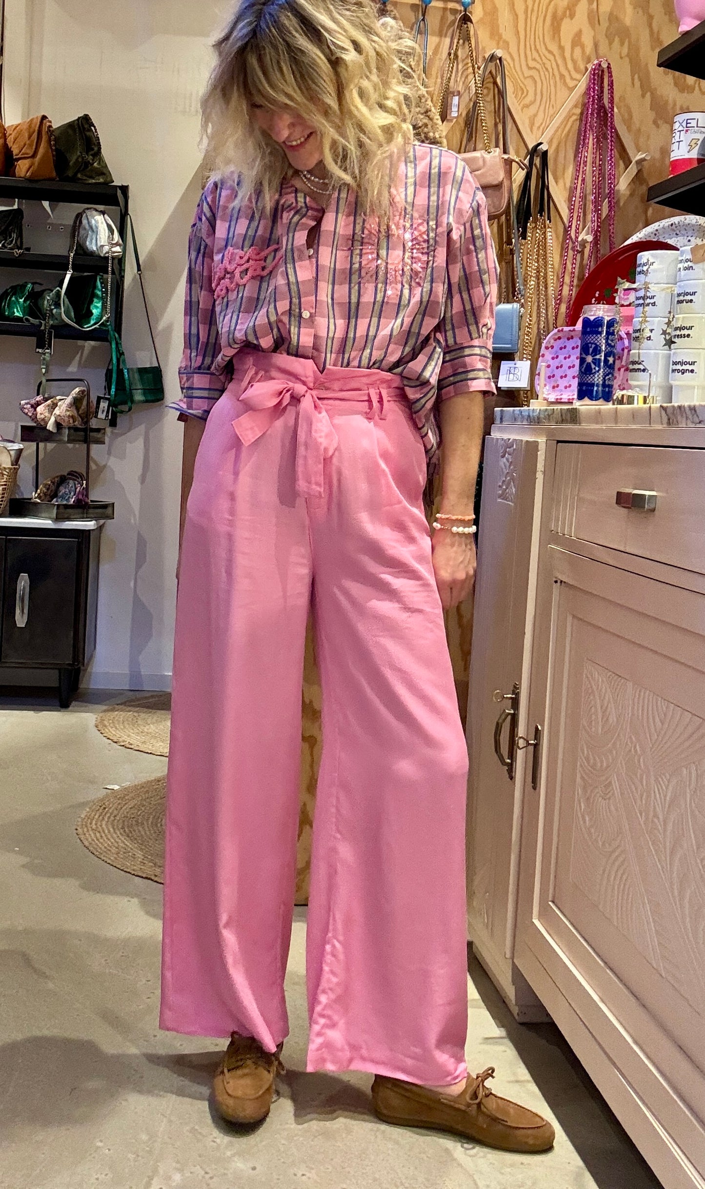 Pantalon Nami rose