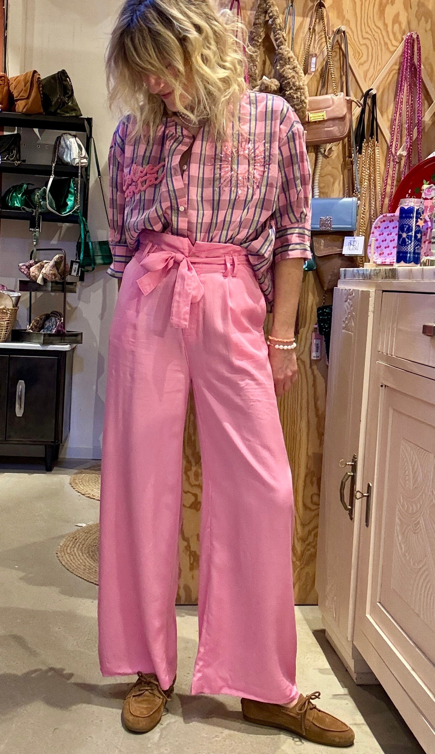 Pantalon Nami rose