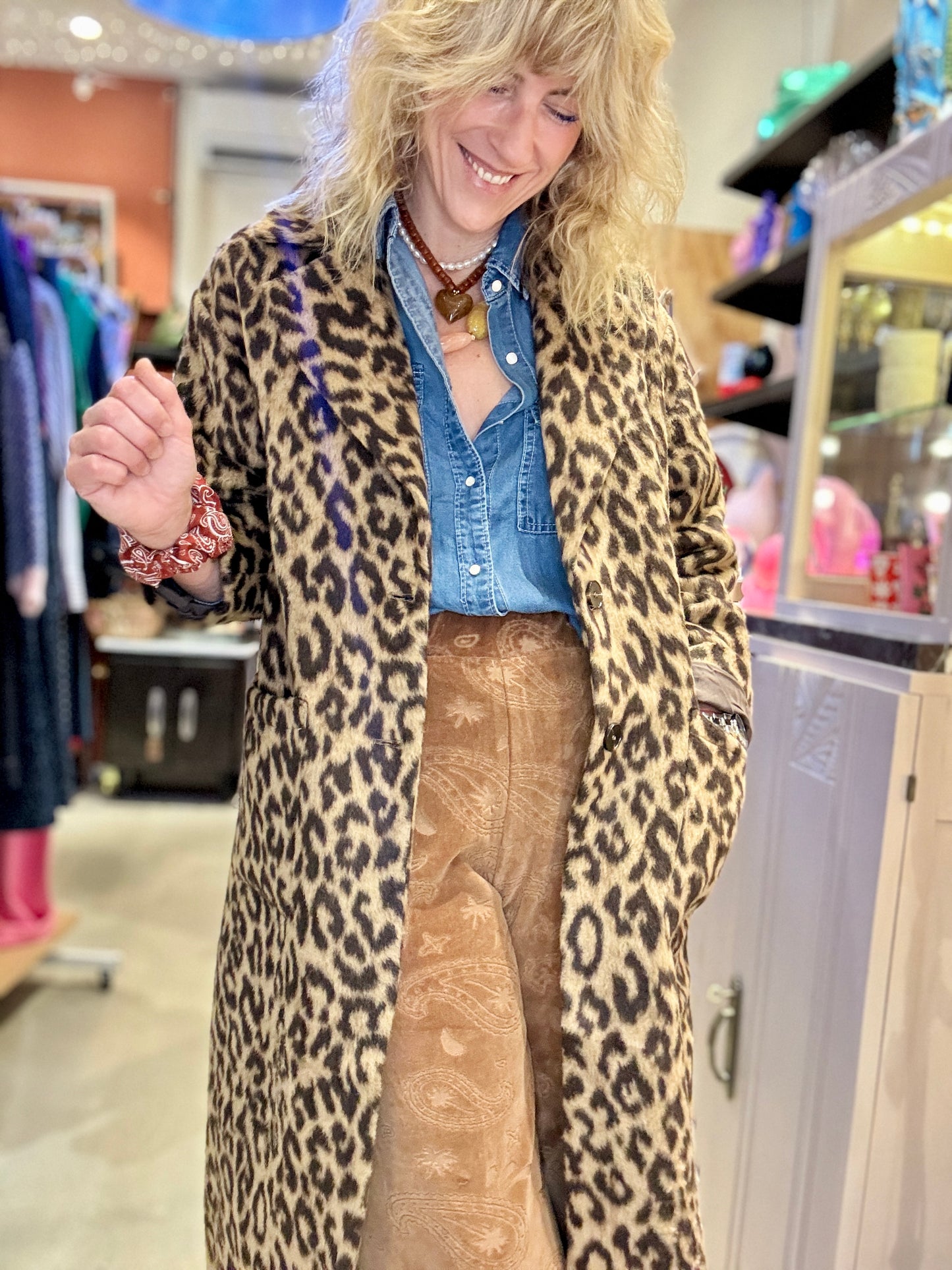 Manteau Marcel Léopard