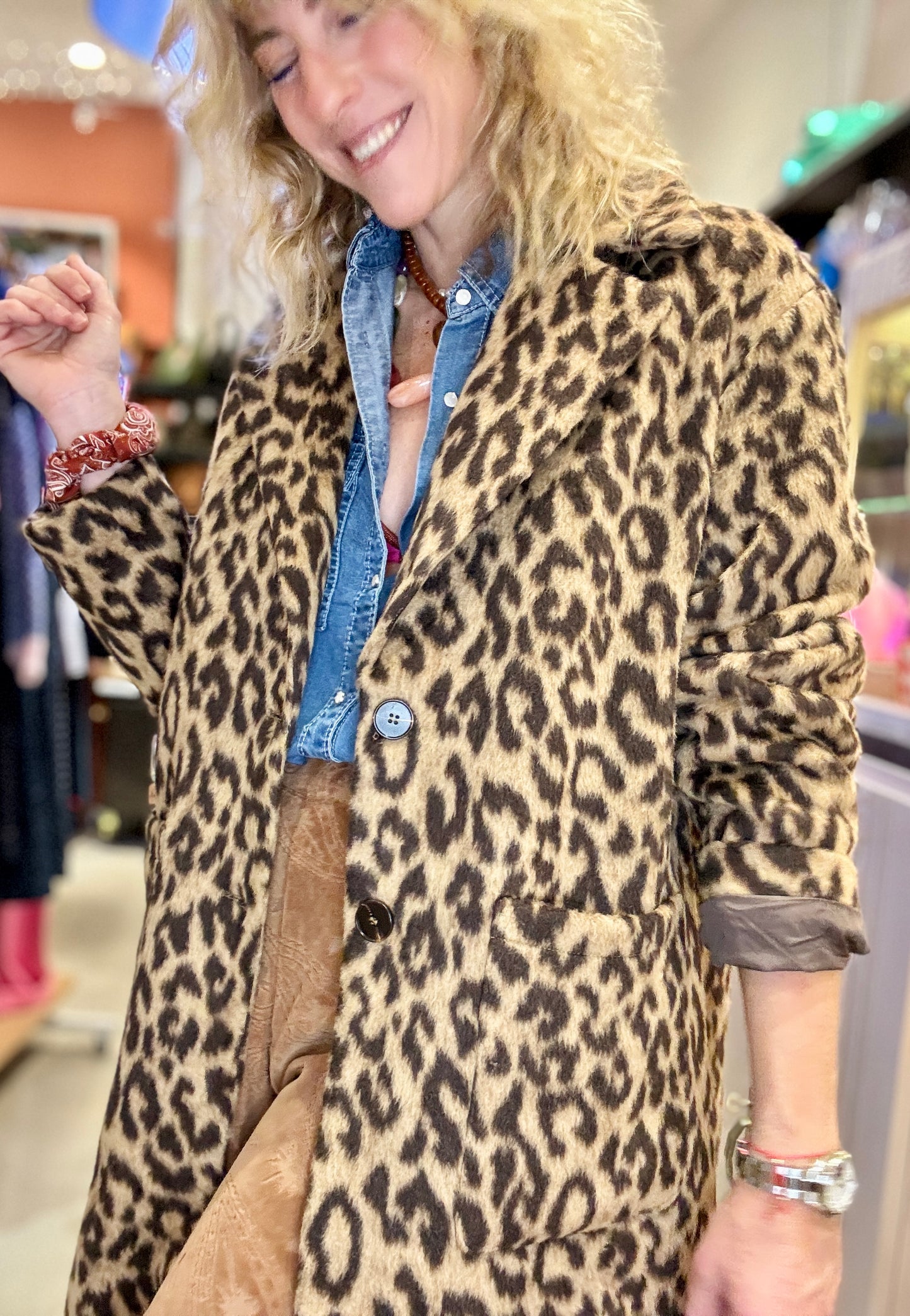 Manteau Marcel Léopard