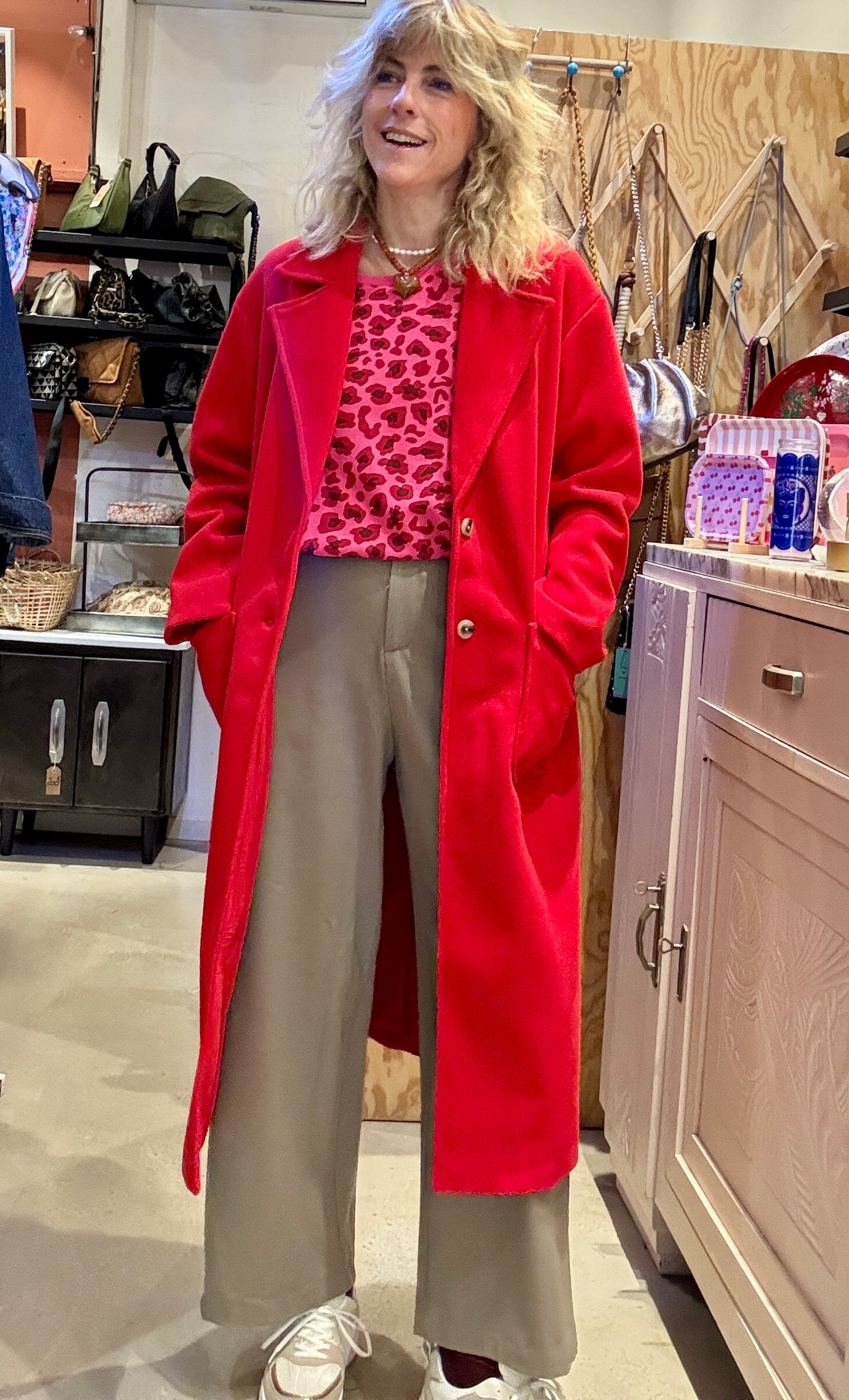 Manteau Marcel Rouge