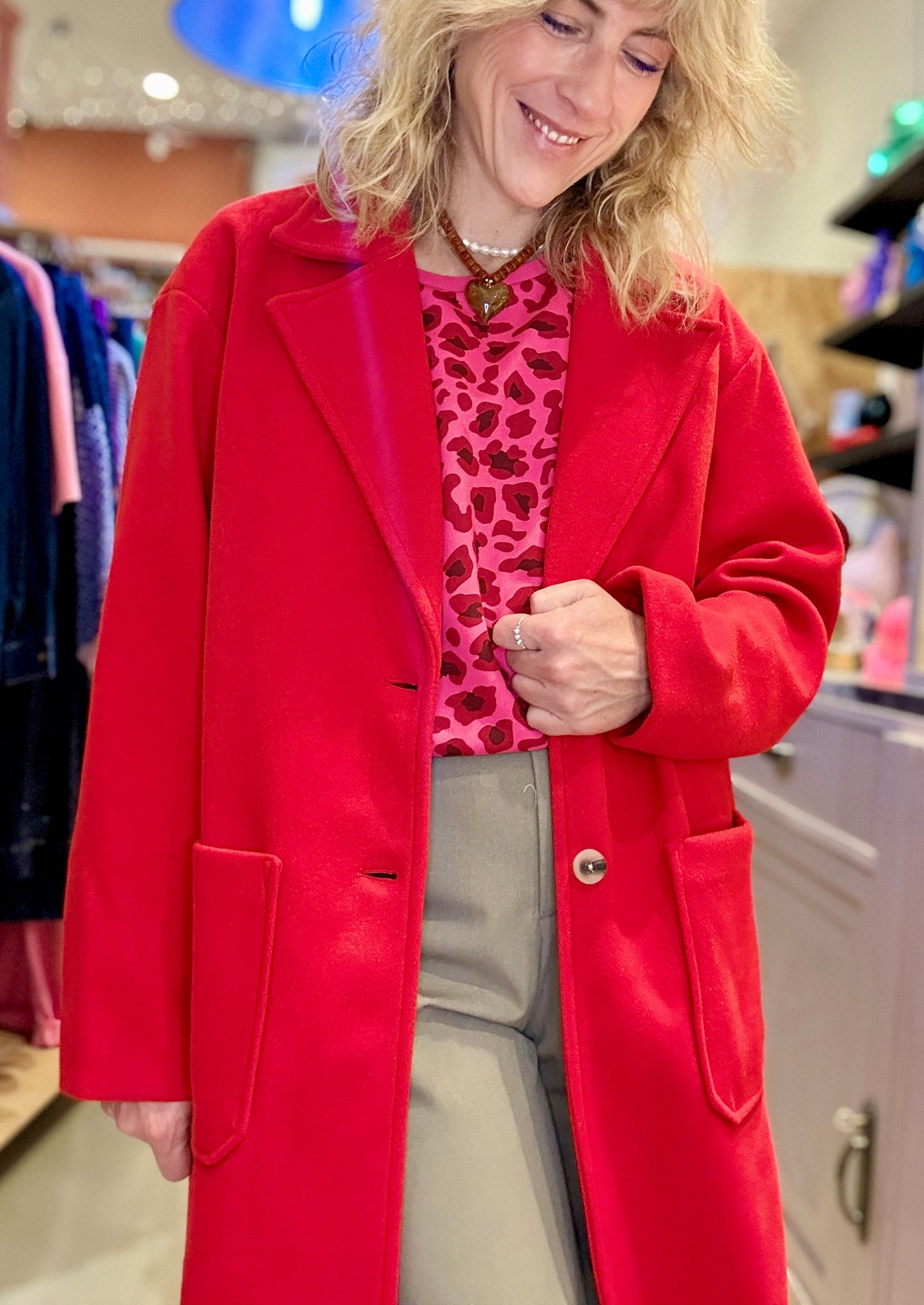 Manteau Marcel Rouge