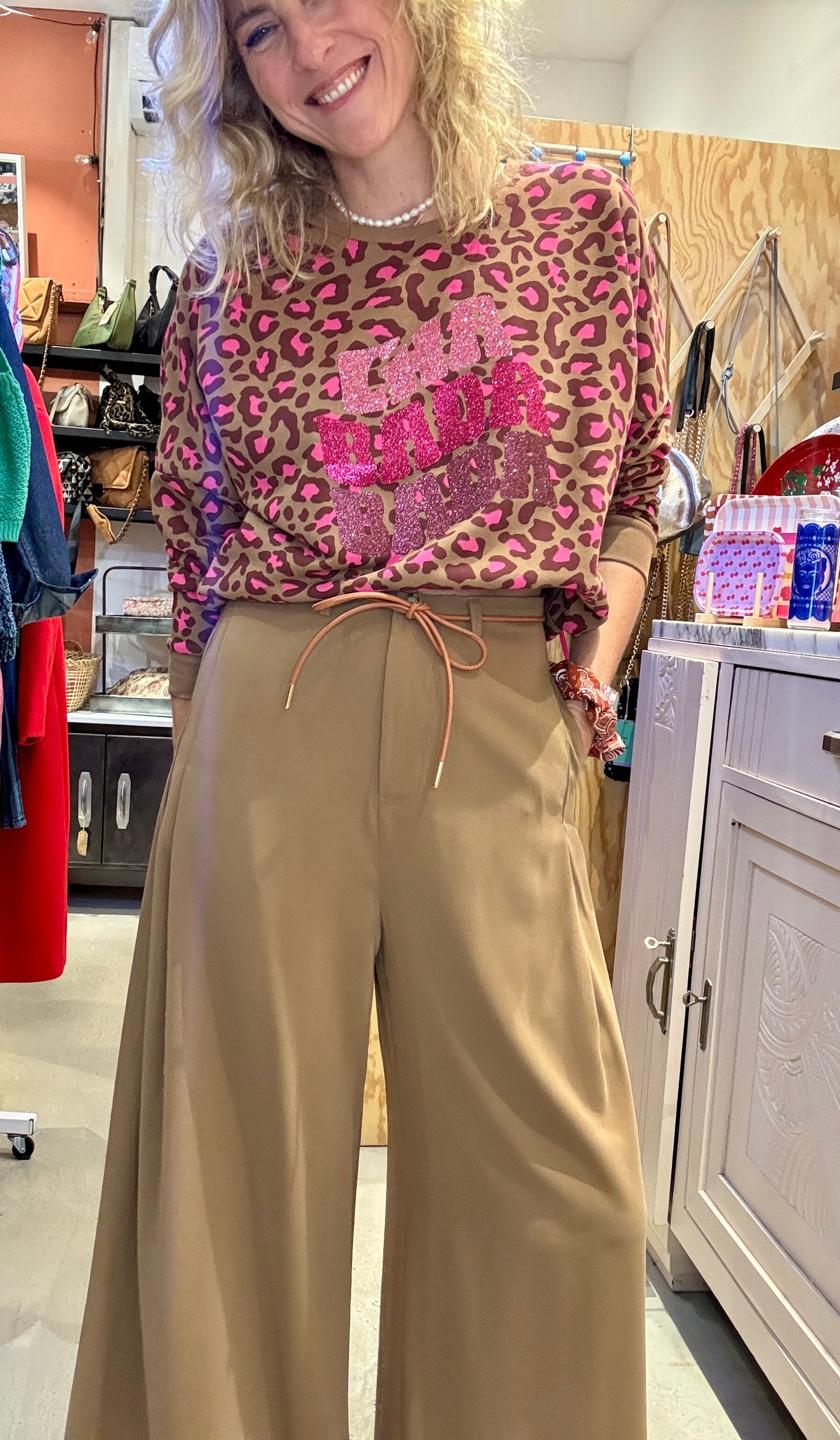 Pantalon Birdy camel