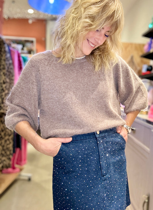 Pull Maeva marron glacé