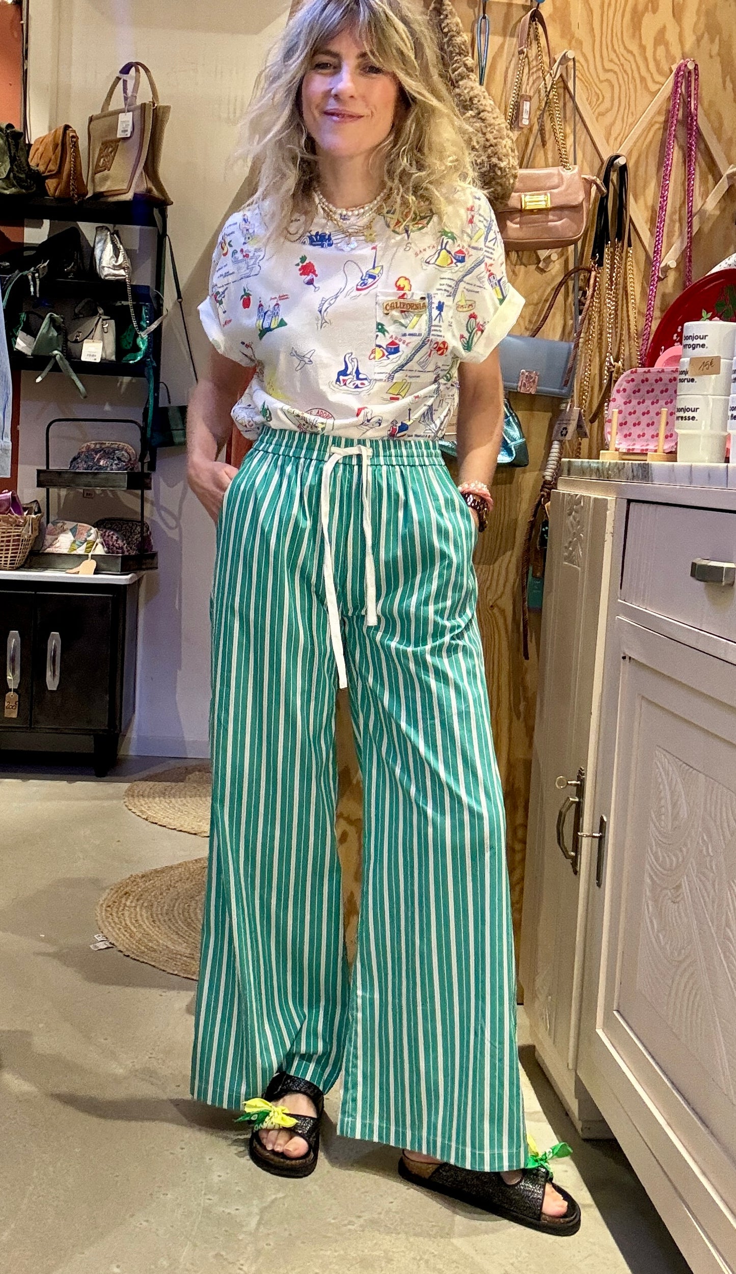 Pantalon Menthe à l'eau