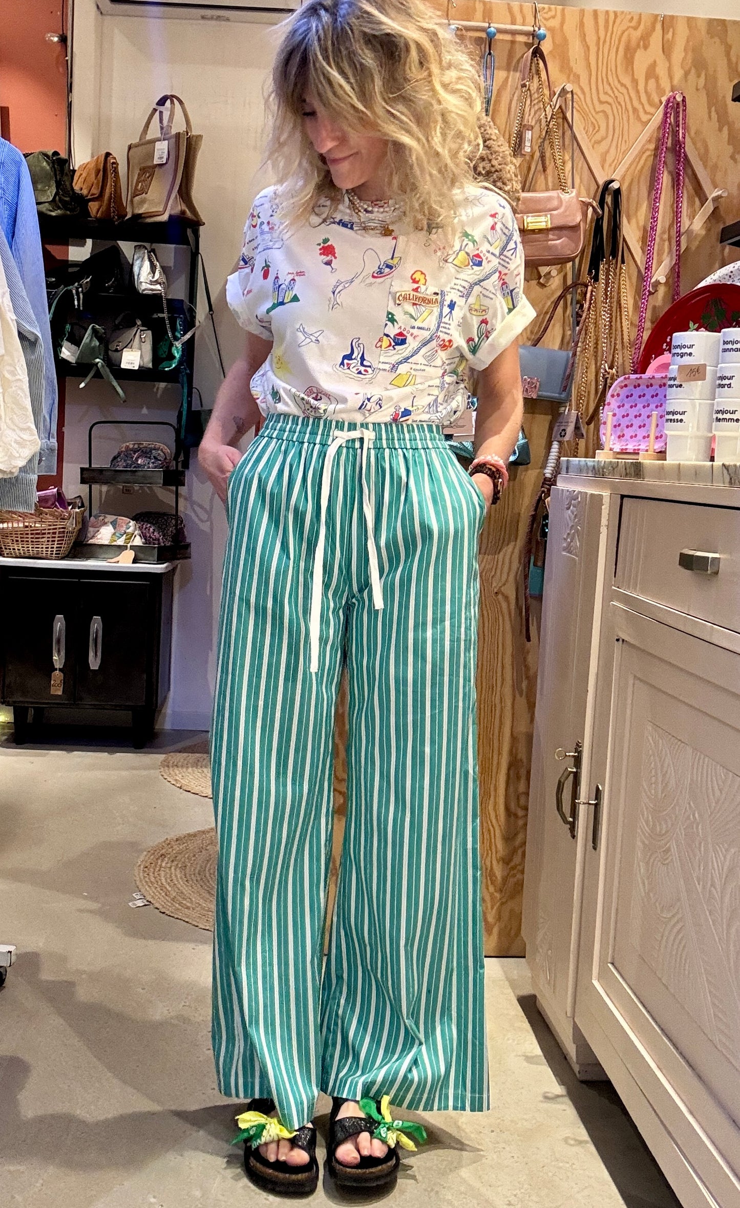 Pantalon Menthe à l'eau