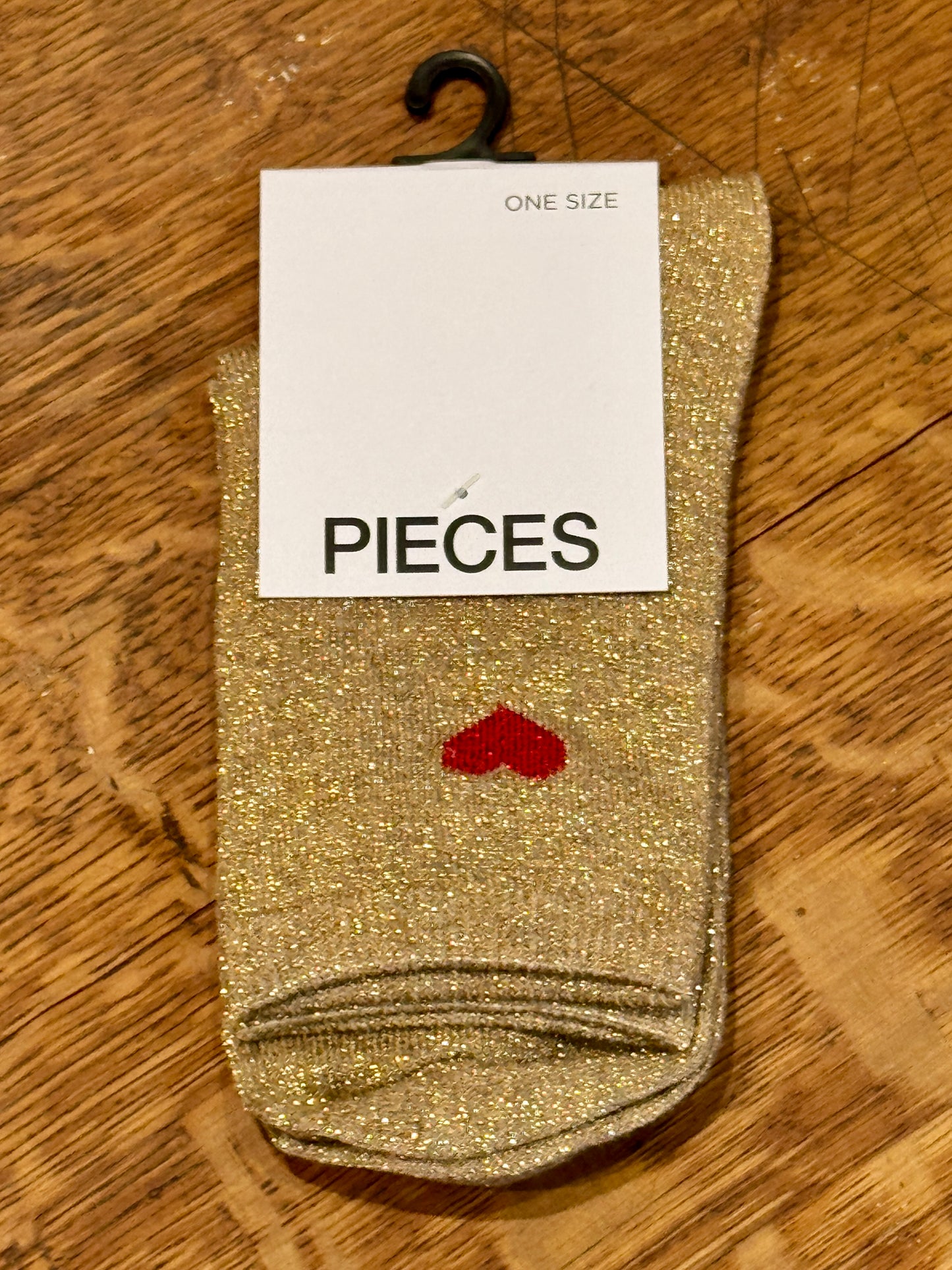 Chaussettes à paillettes Coeur