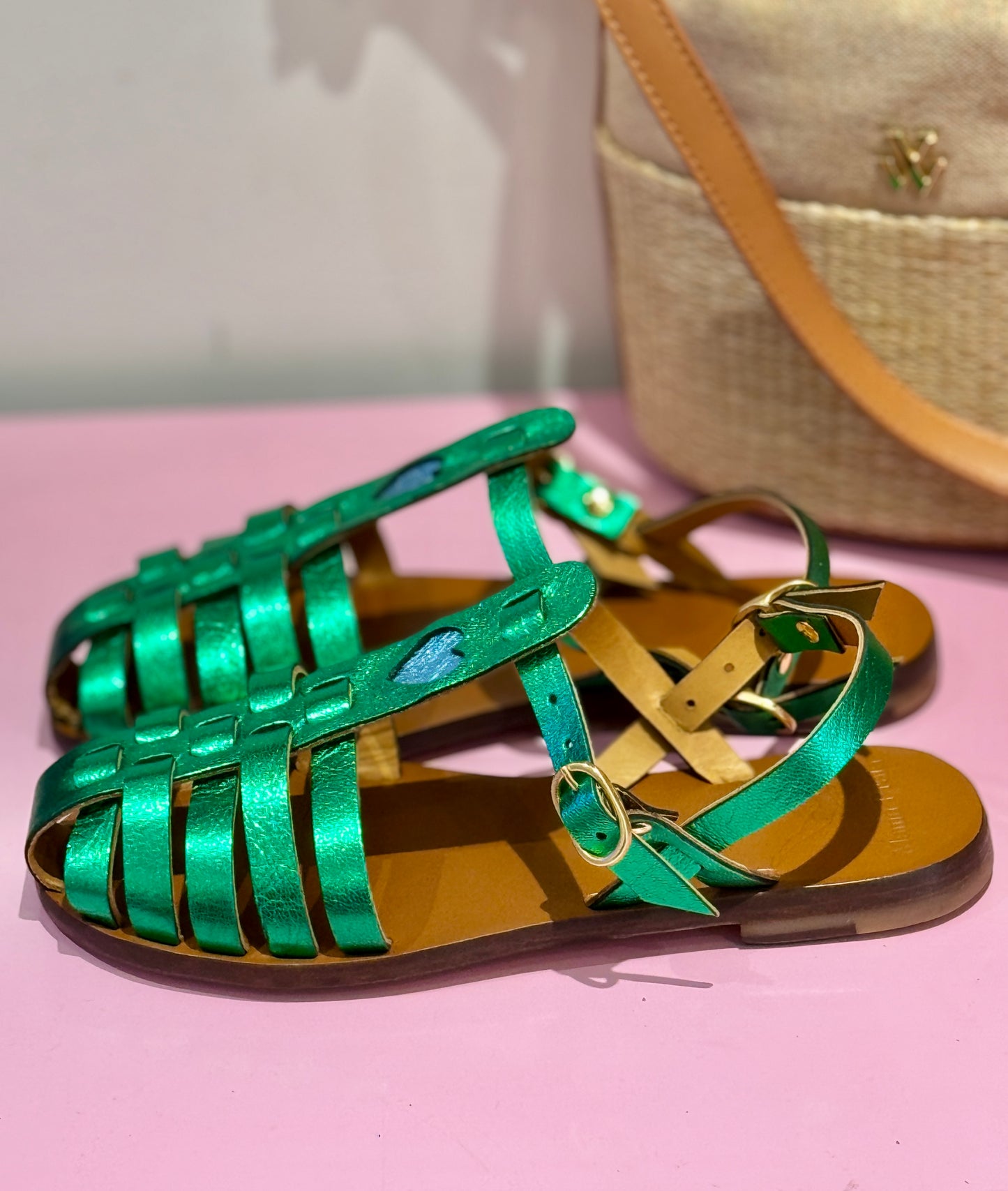 Sandales Fisherman Funky Green