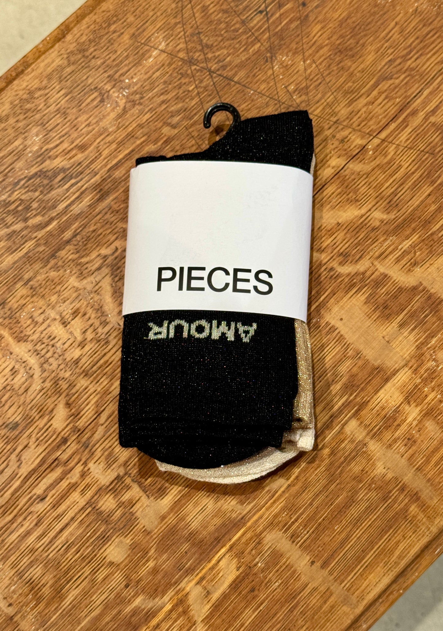 Trio de Chaussettes à paillettes Amour