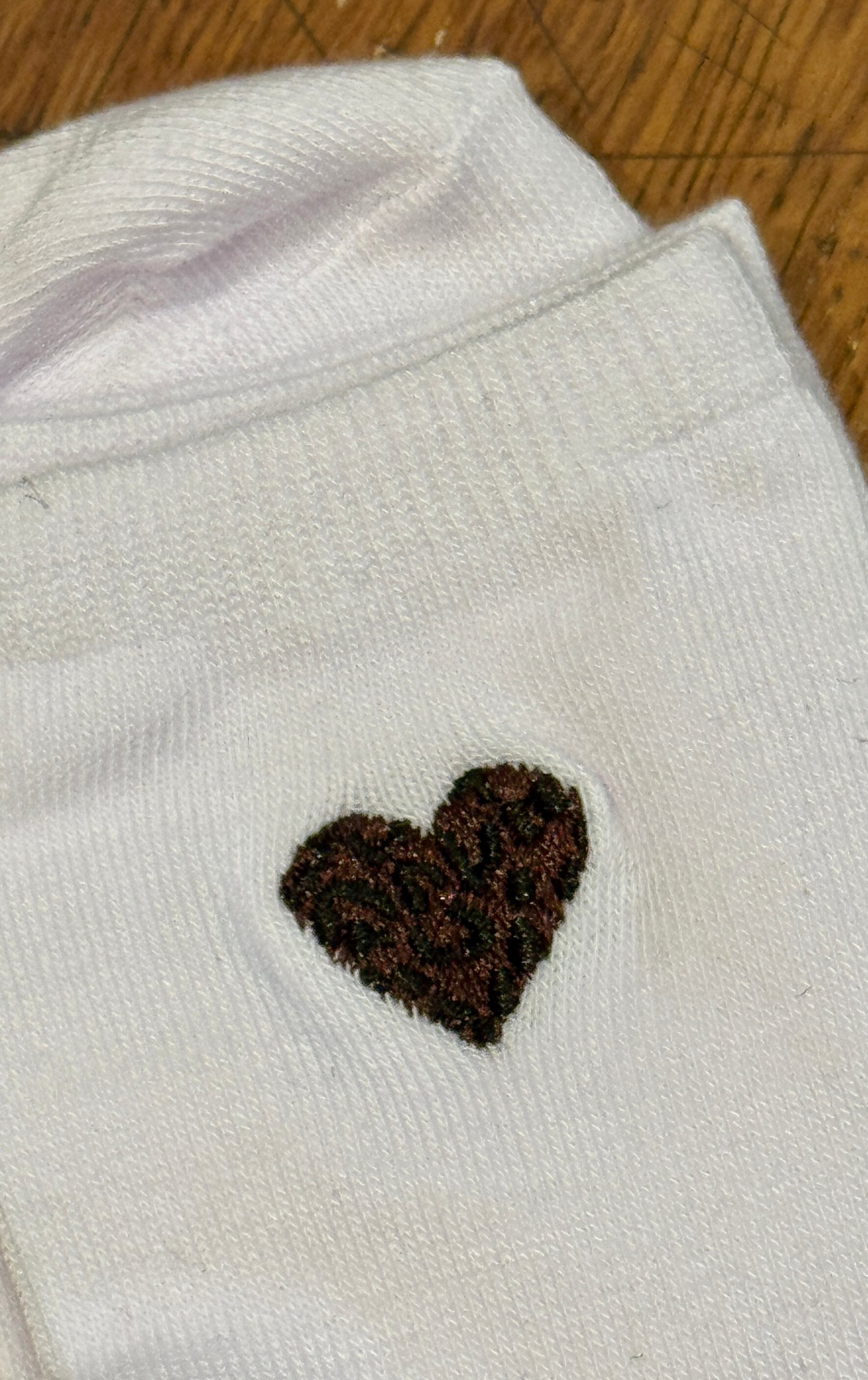 Duo chaussettes Coeur Léopard